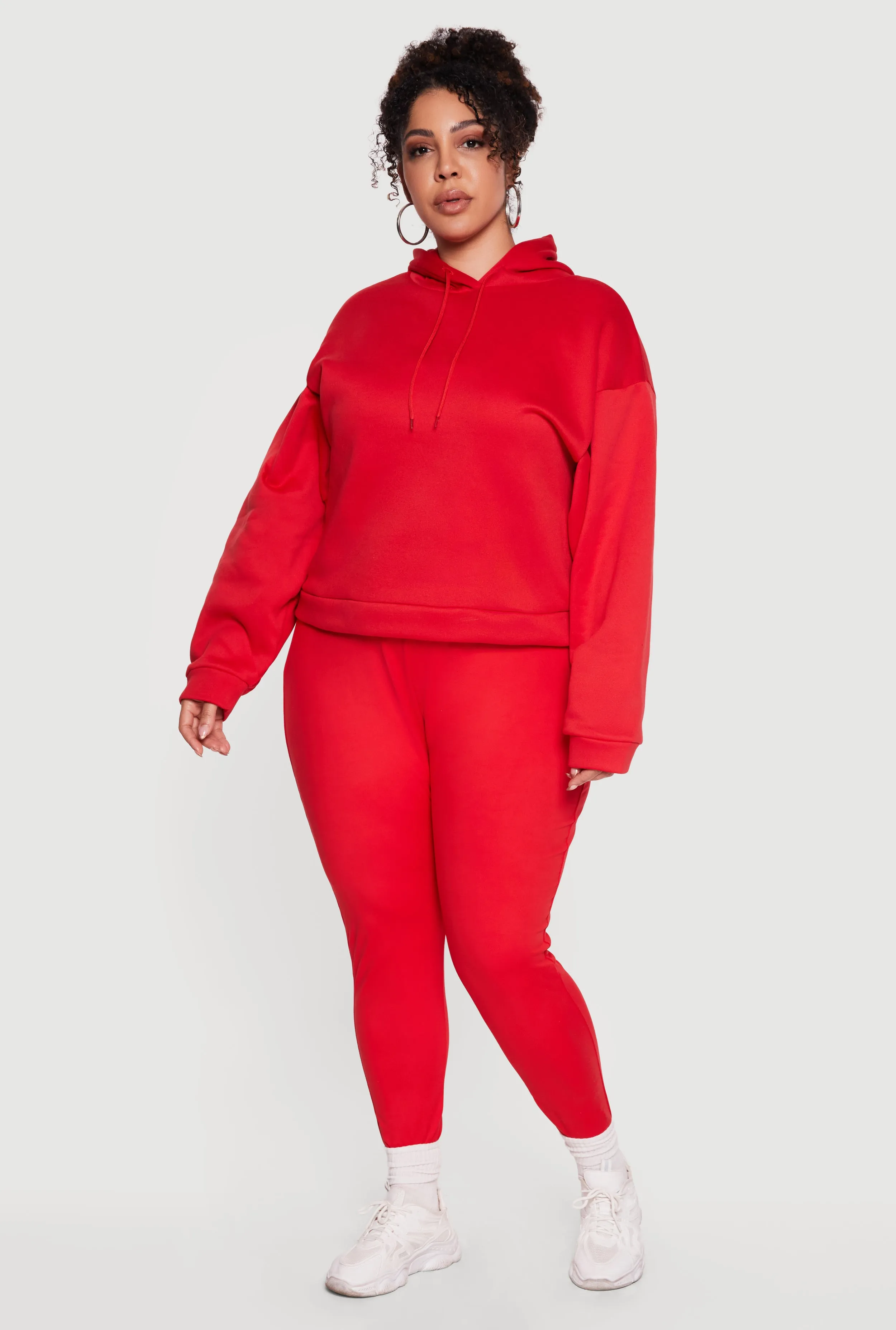 Plus Size Drawstring Hooded Pullover Sweatshirt sold by Rainbow product image thumbnail 2