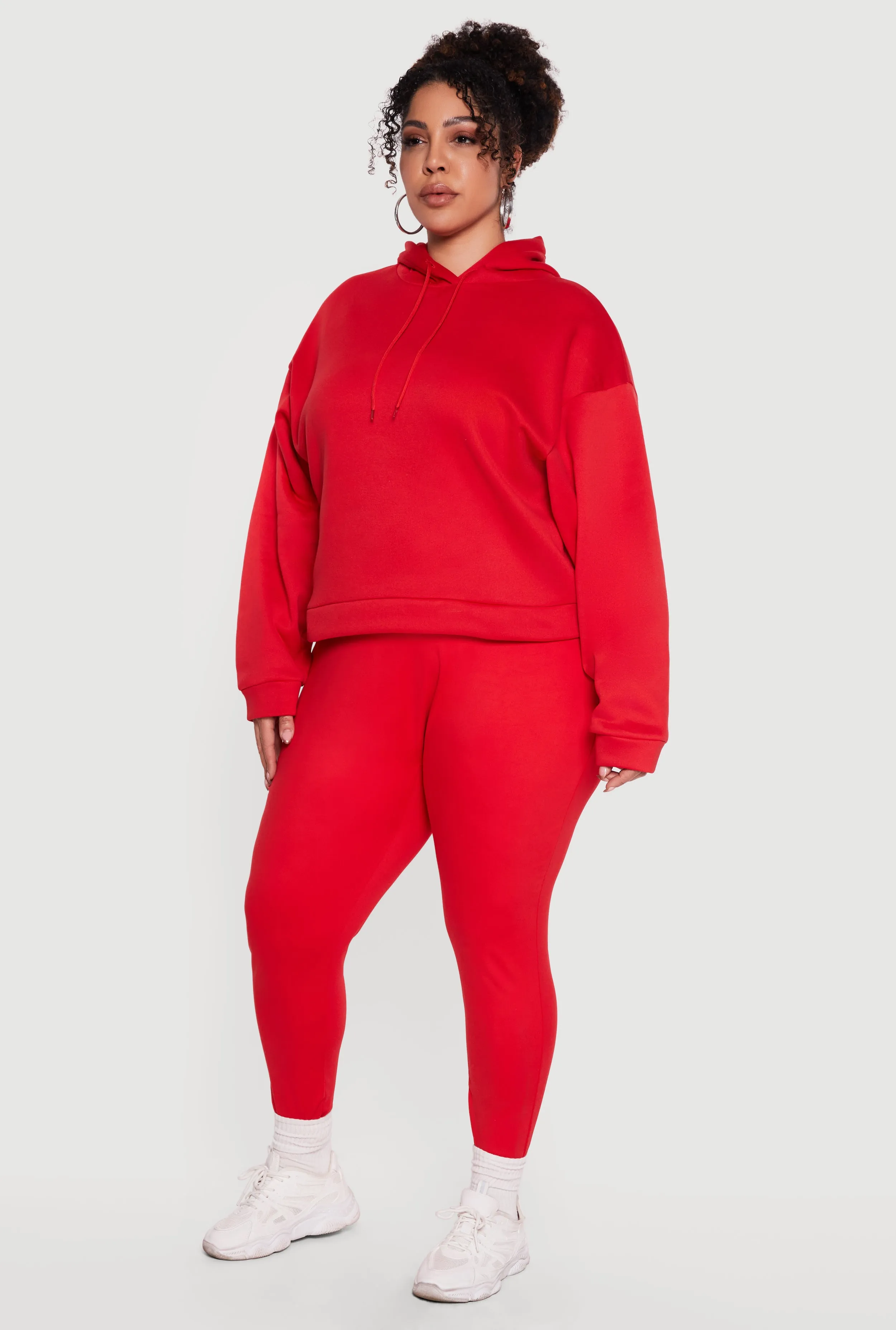 Plus Size Drawstring Hooded Pullover Sweatshirt sold by Rainbow product image thumbnail 3