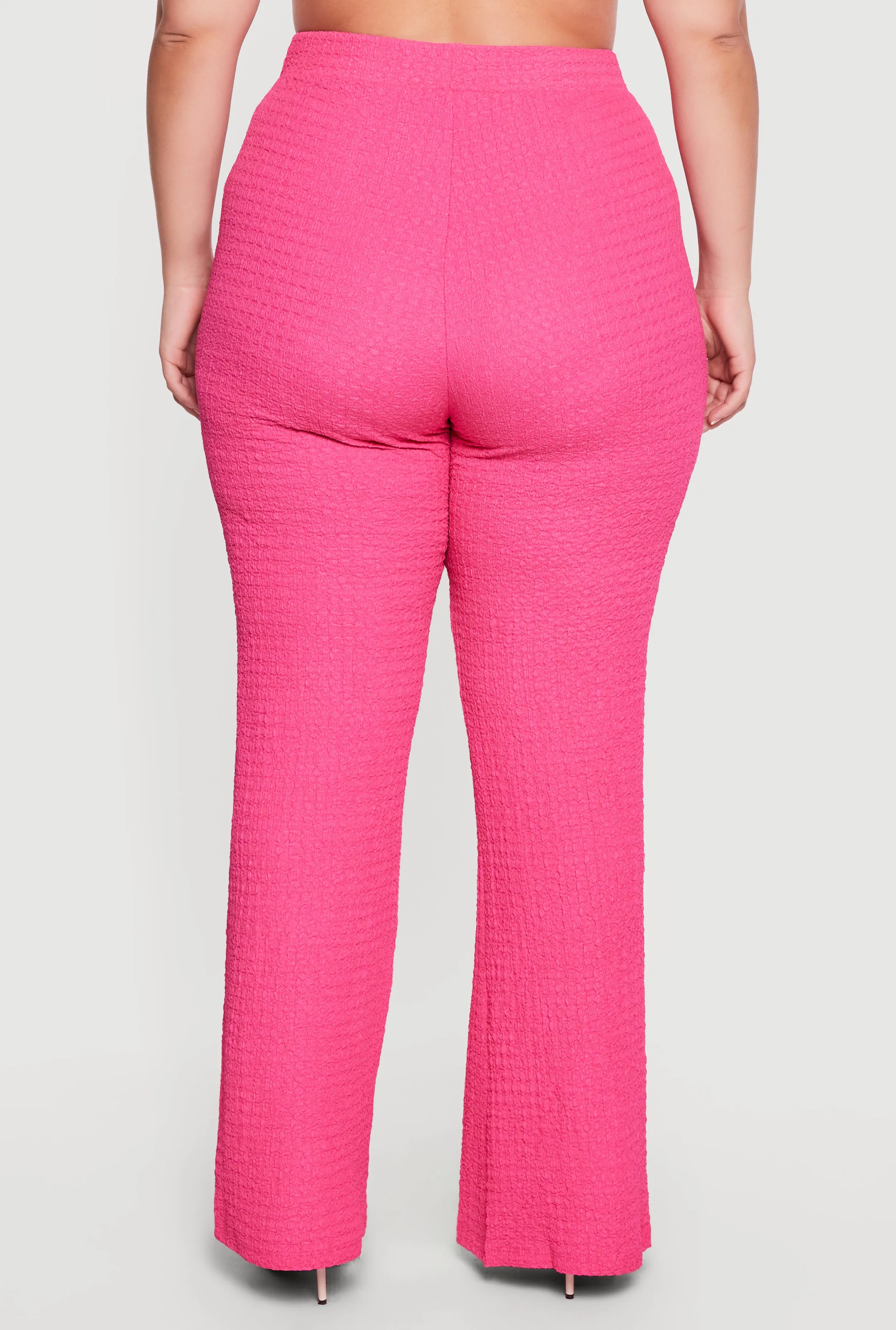 Plus Size Textured Knit Wide Leg Dress Pants sold by Rainbow product image thumbnail 5