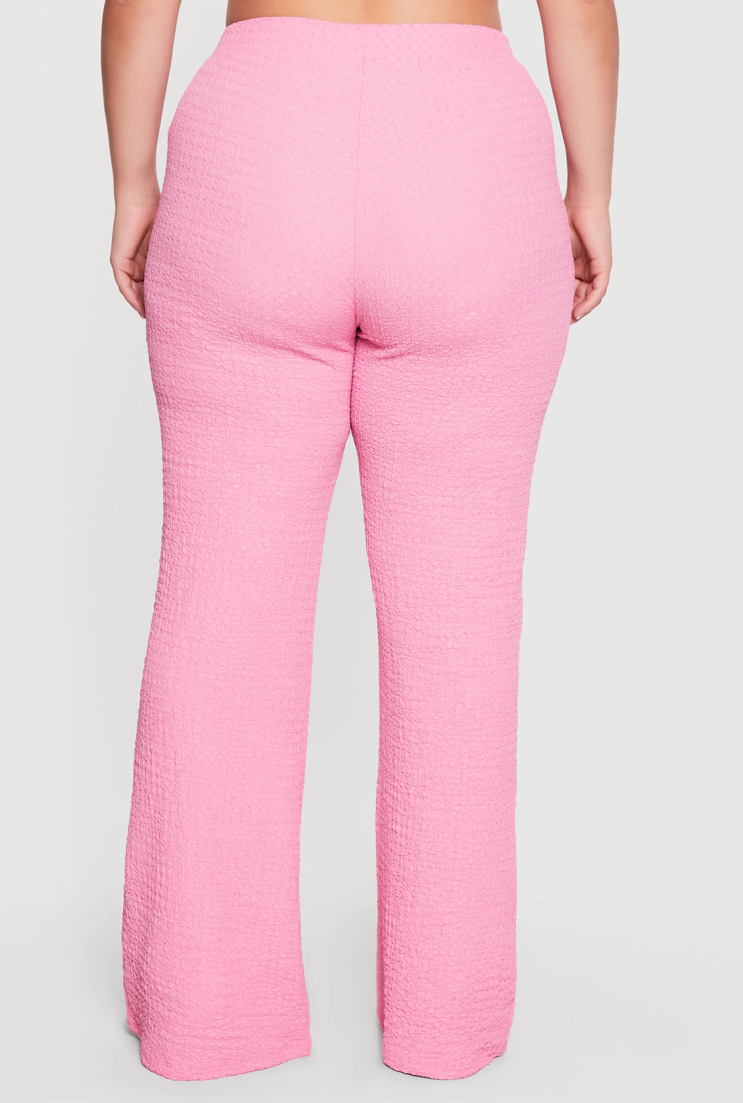 Plus Size Textured Knit Wide Leg Dress Pants sold by Rainbow product image thumbnail 5