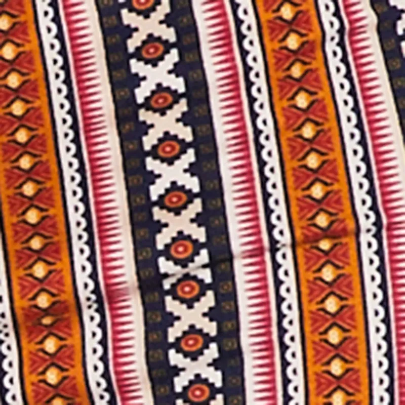 Geometric Print High Waisted Pull On Flare Pants sold by Rainbow product image thumbnail 4