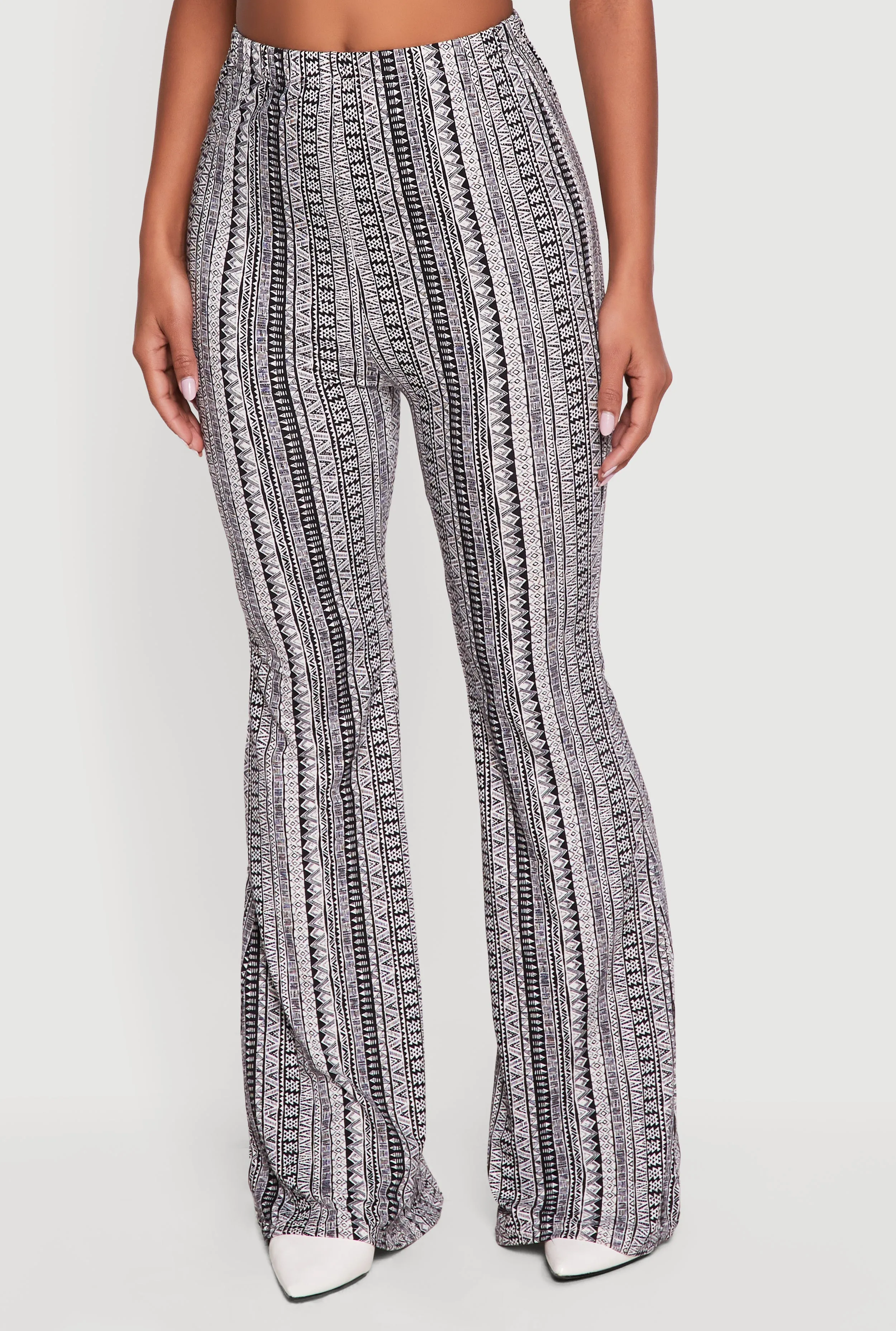High Waisted Printed Pattern Flared Leggings sold by Rainbow product image thumbnail 3