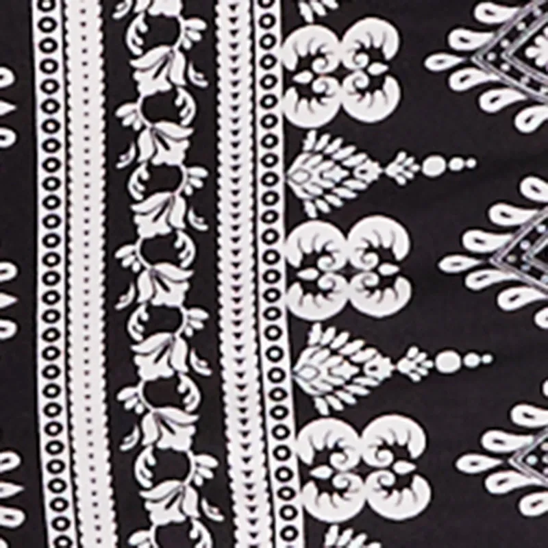 High Waisted Printed Pattern Flared Leggings sold by Rainbow product image thumbnail 4