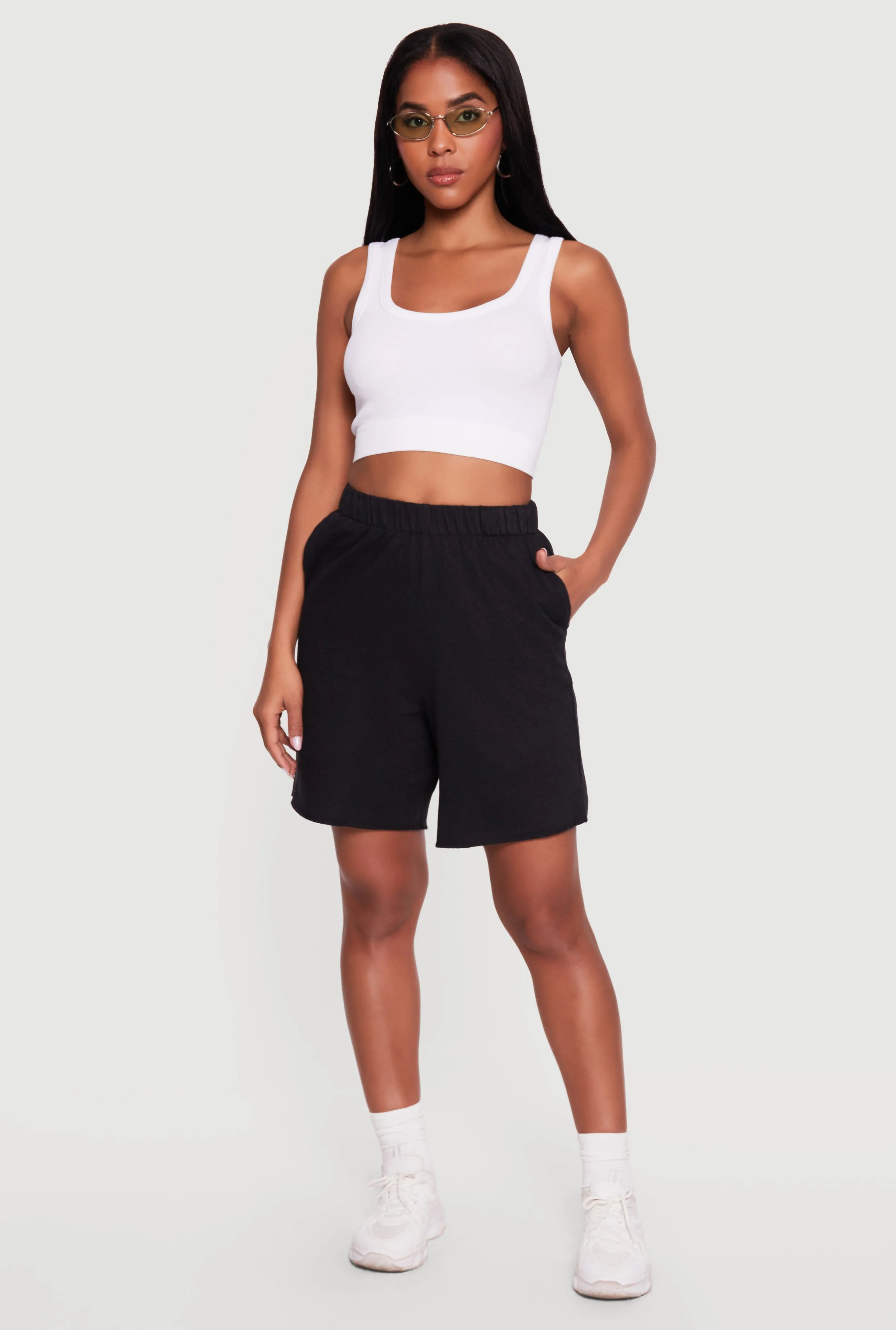 Elastic Waist Pull On Sweatshorts sold by Rainbow