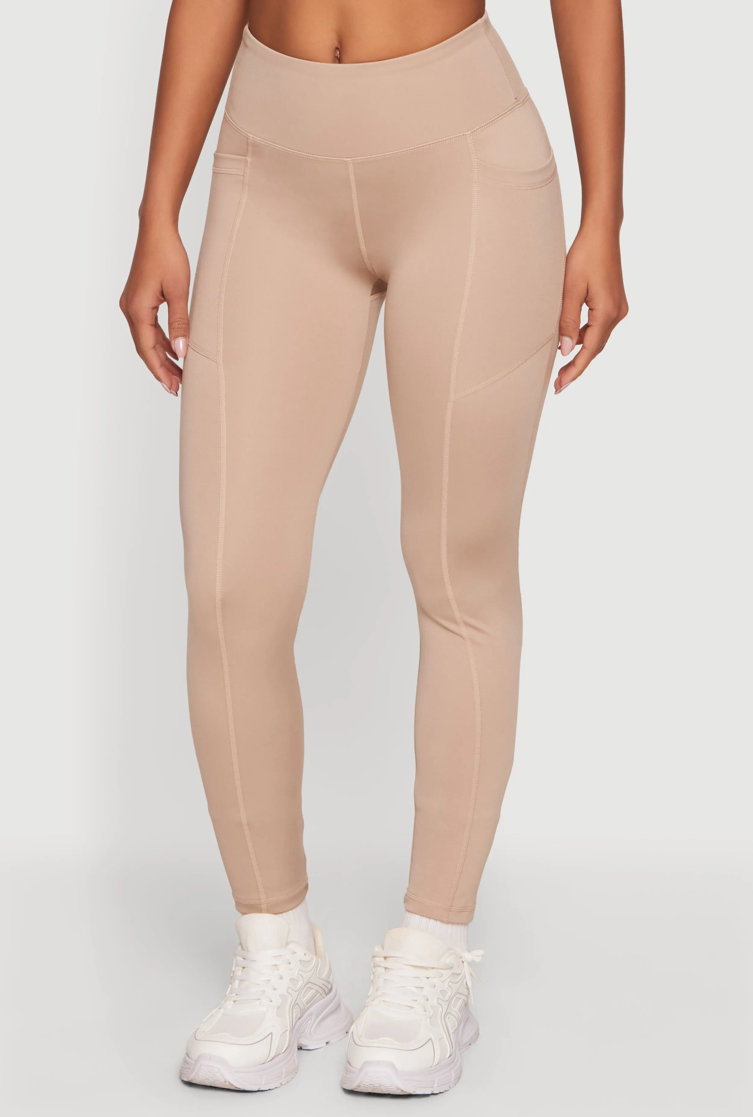 Solid Cell Phone Pocket Leggings sold by Rainbow product image thumbnail 3