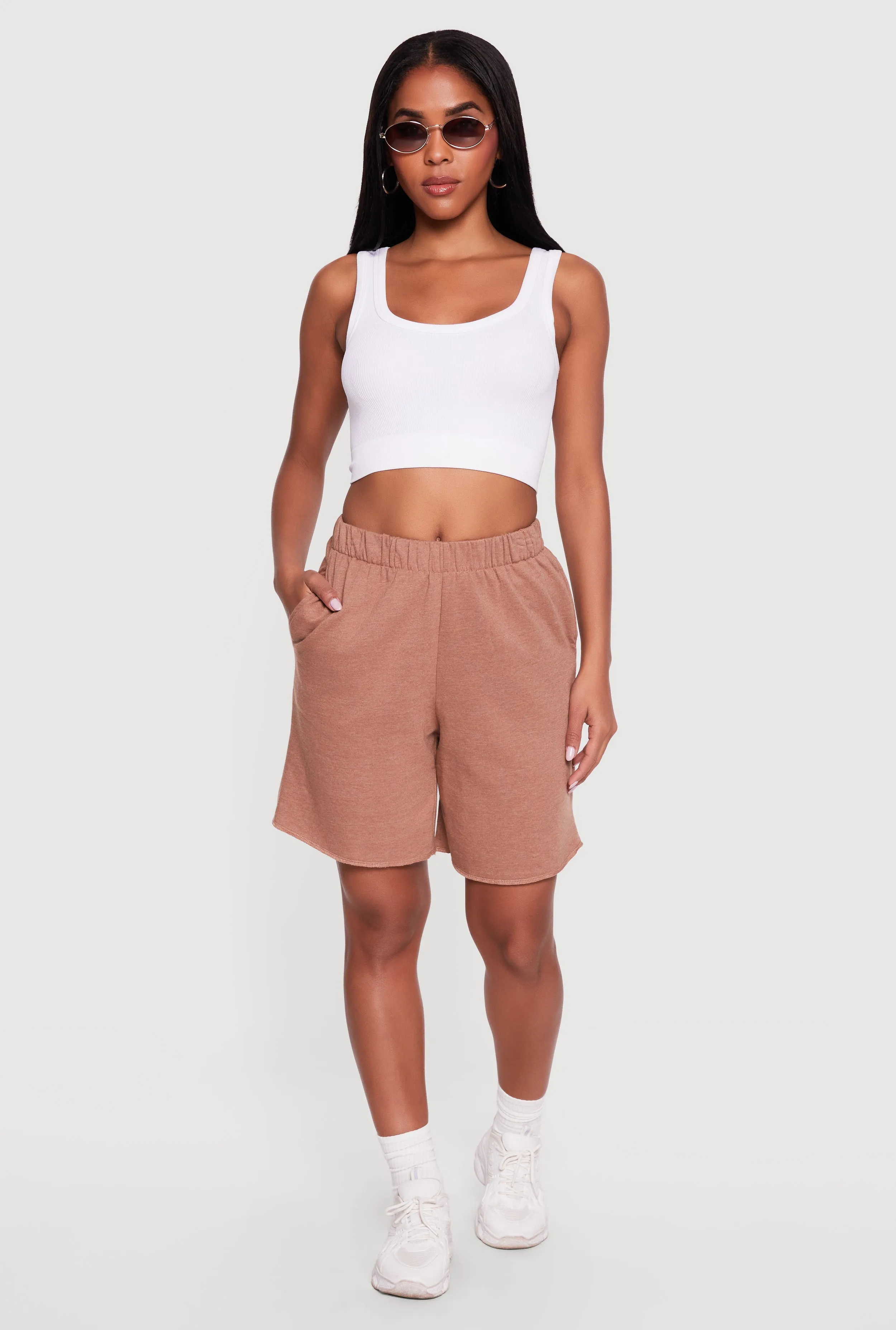 Elastic Waist Pull On Sweatshorts sold by Rainbow