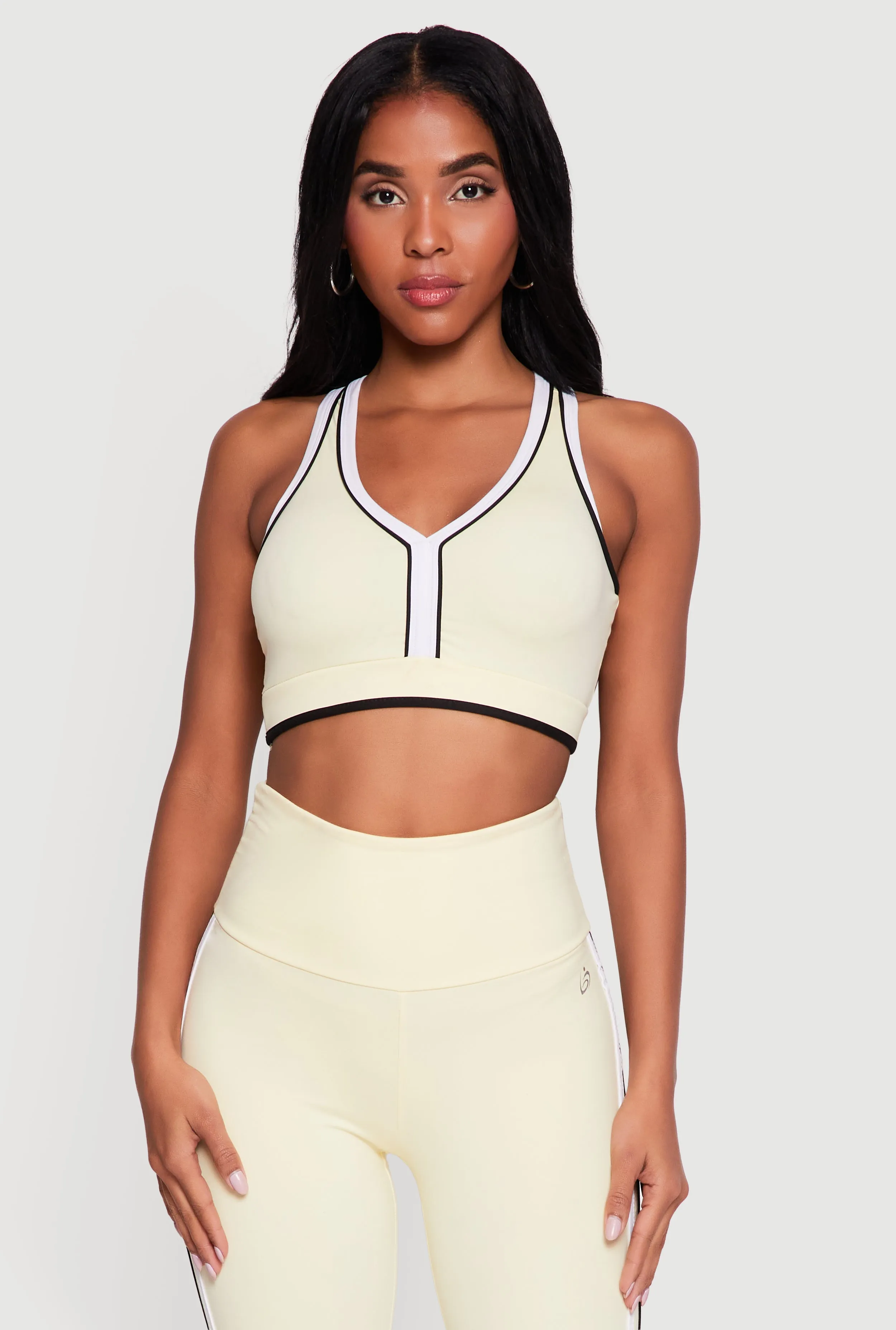 Contrast Trim Racerback Sports Bra sold by Rainbow product image thumbnail 2