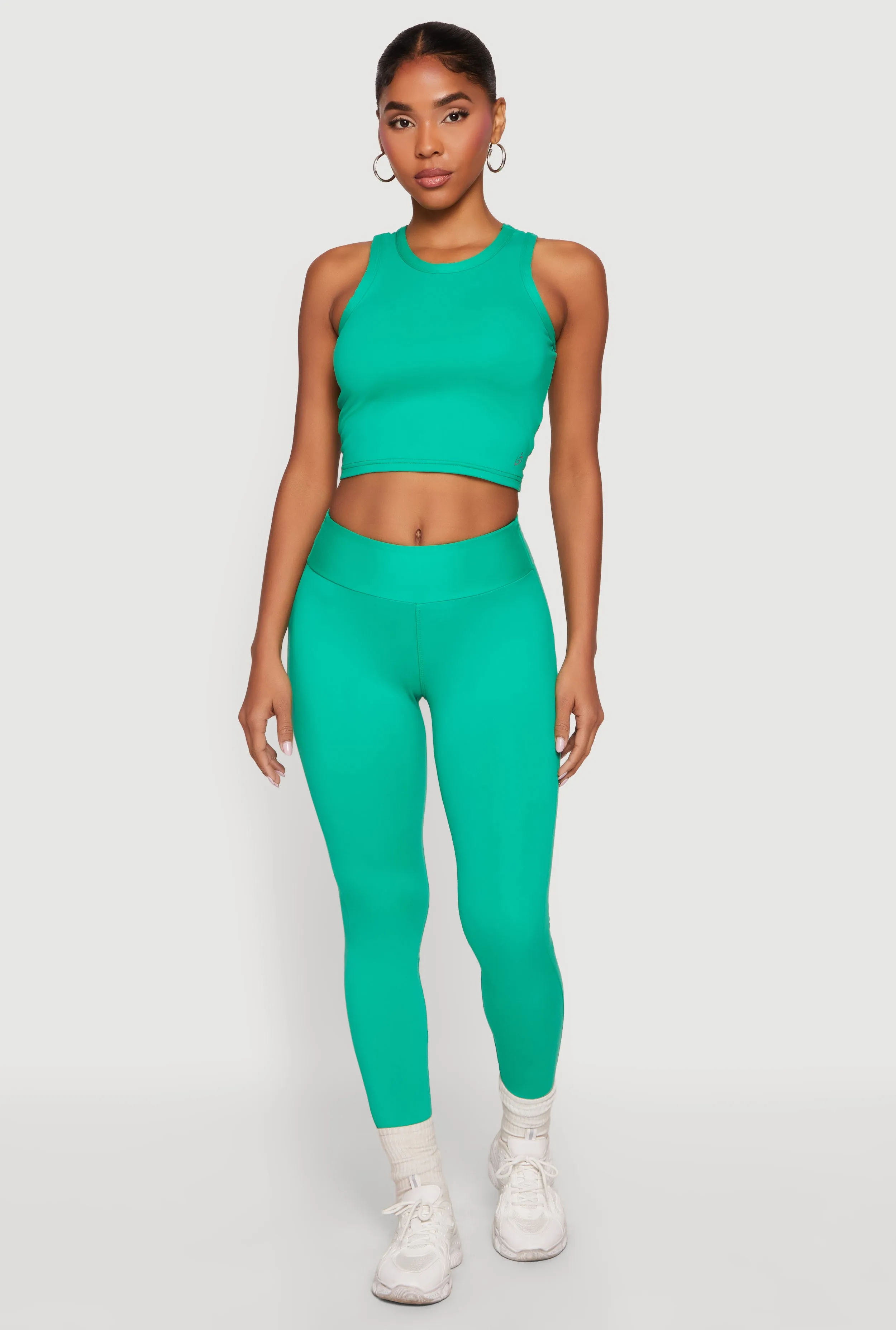 Mid Rise Solid Leggings sold by Rainbow