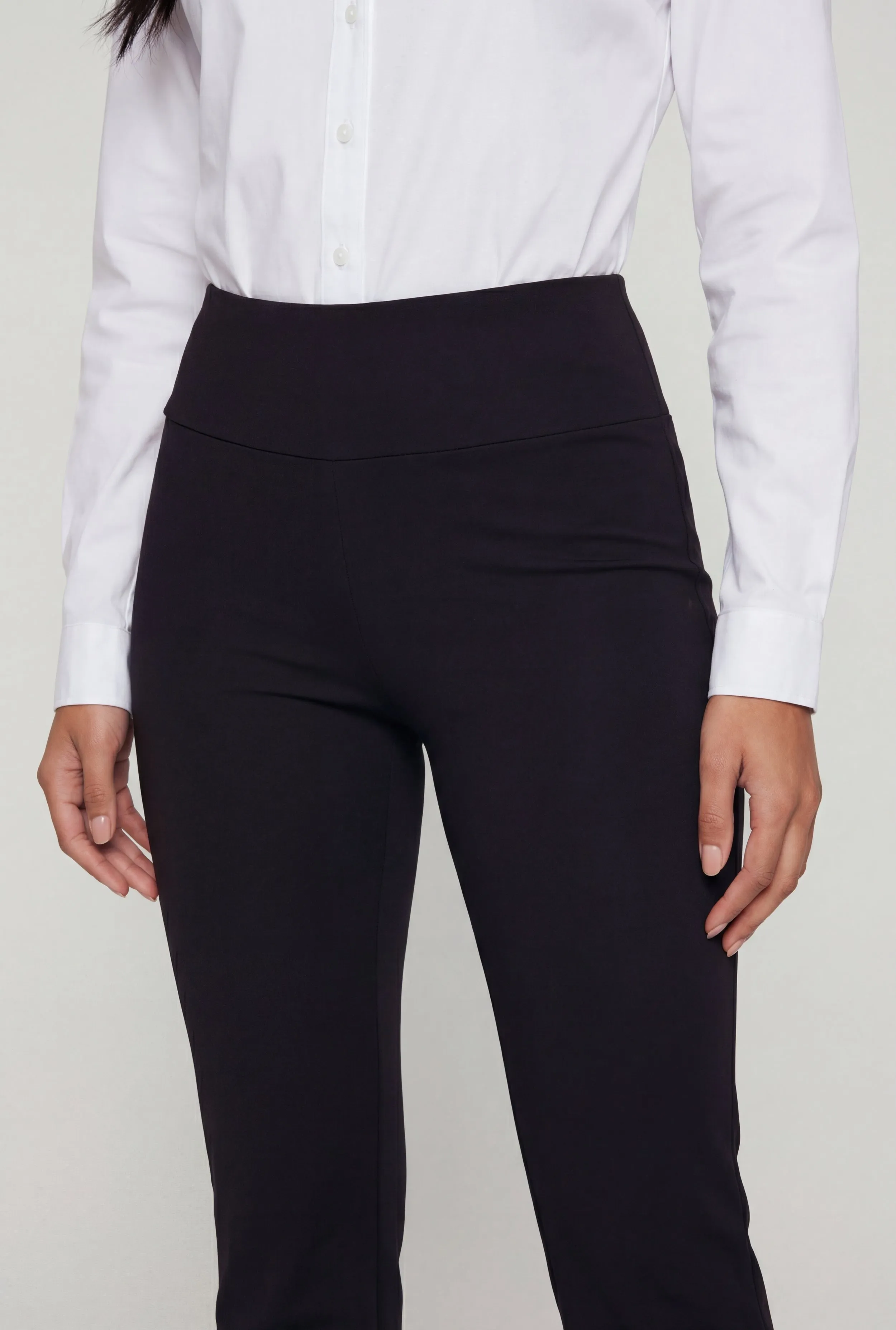 Solid Wide Waist Pull On Flare Pants sold by Rainbow product image thumbnail 3