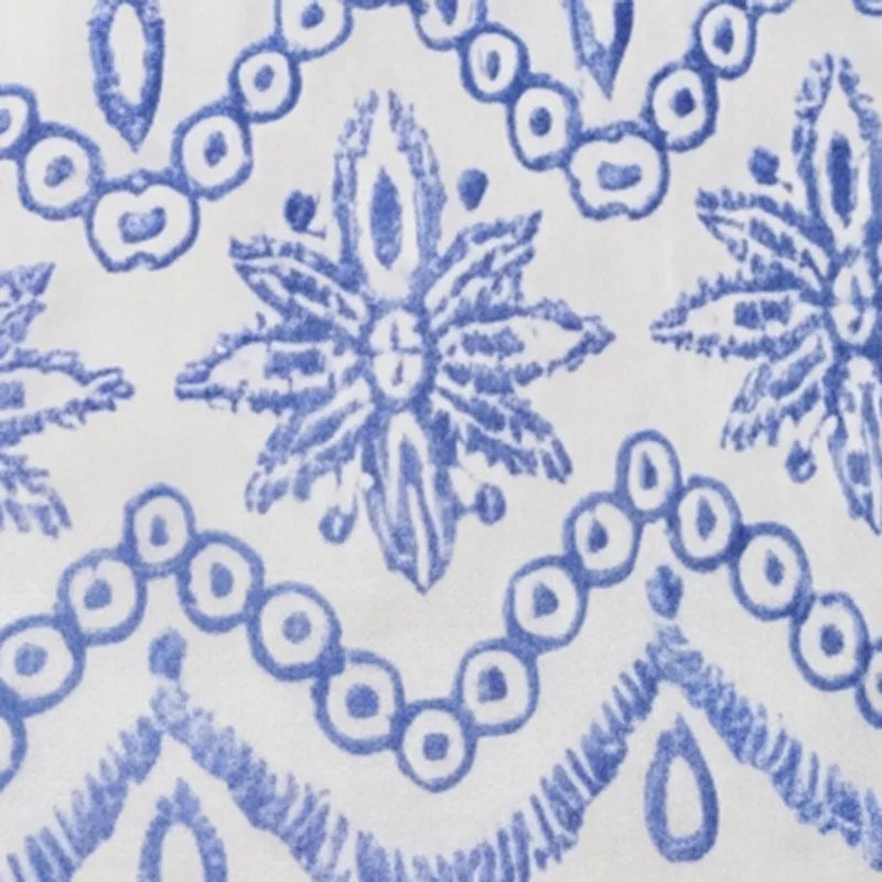 Patterned Lace Up Back Padded Crop Top sold by Rainbow product image thumbnail 4