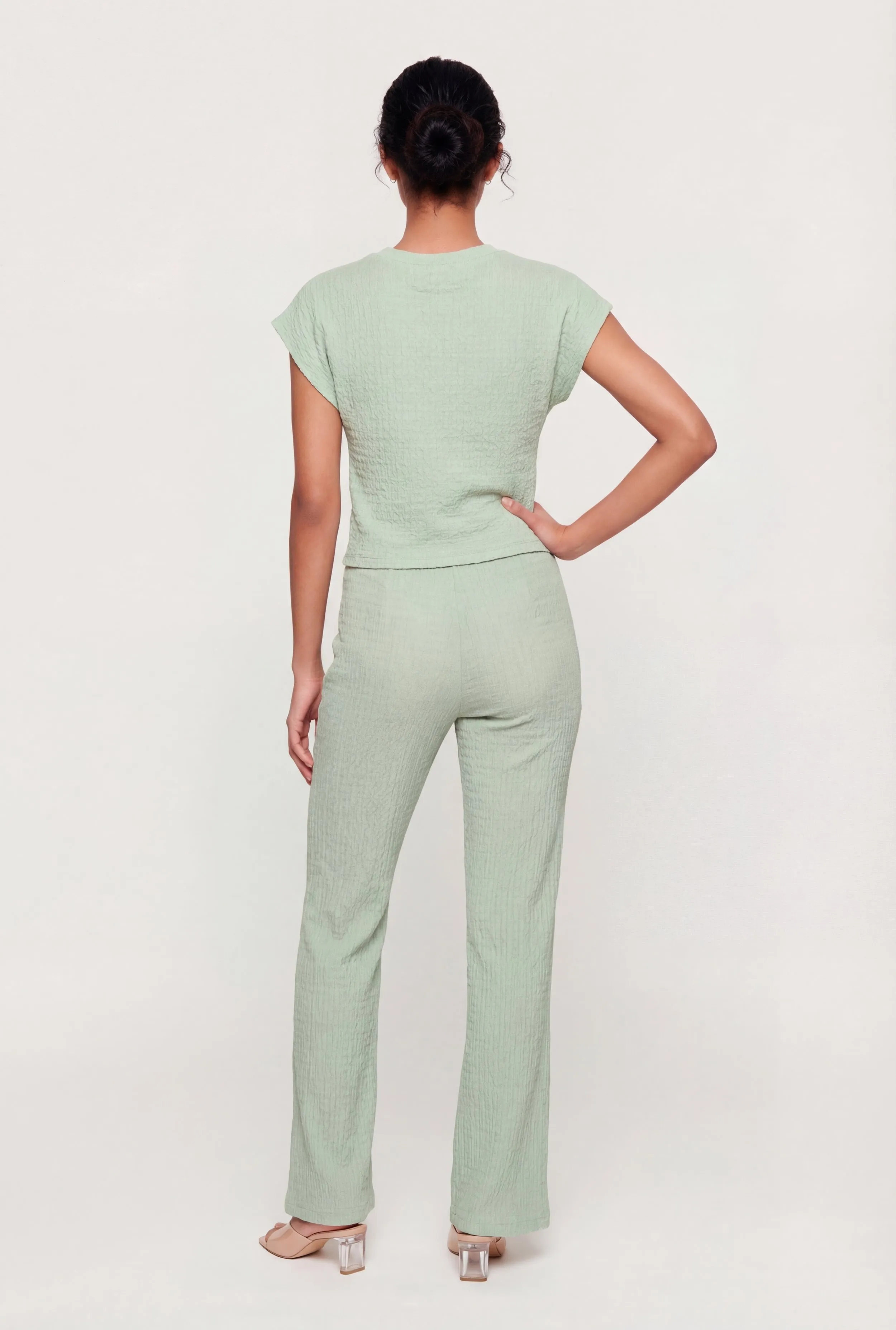 Textured Knit Straight Leg Casual Pants sold by Rainbow product image thumbnail 5