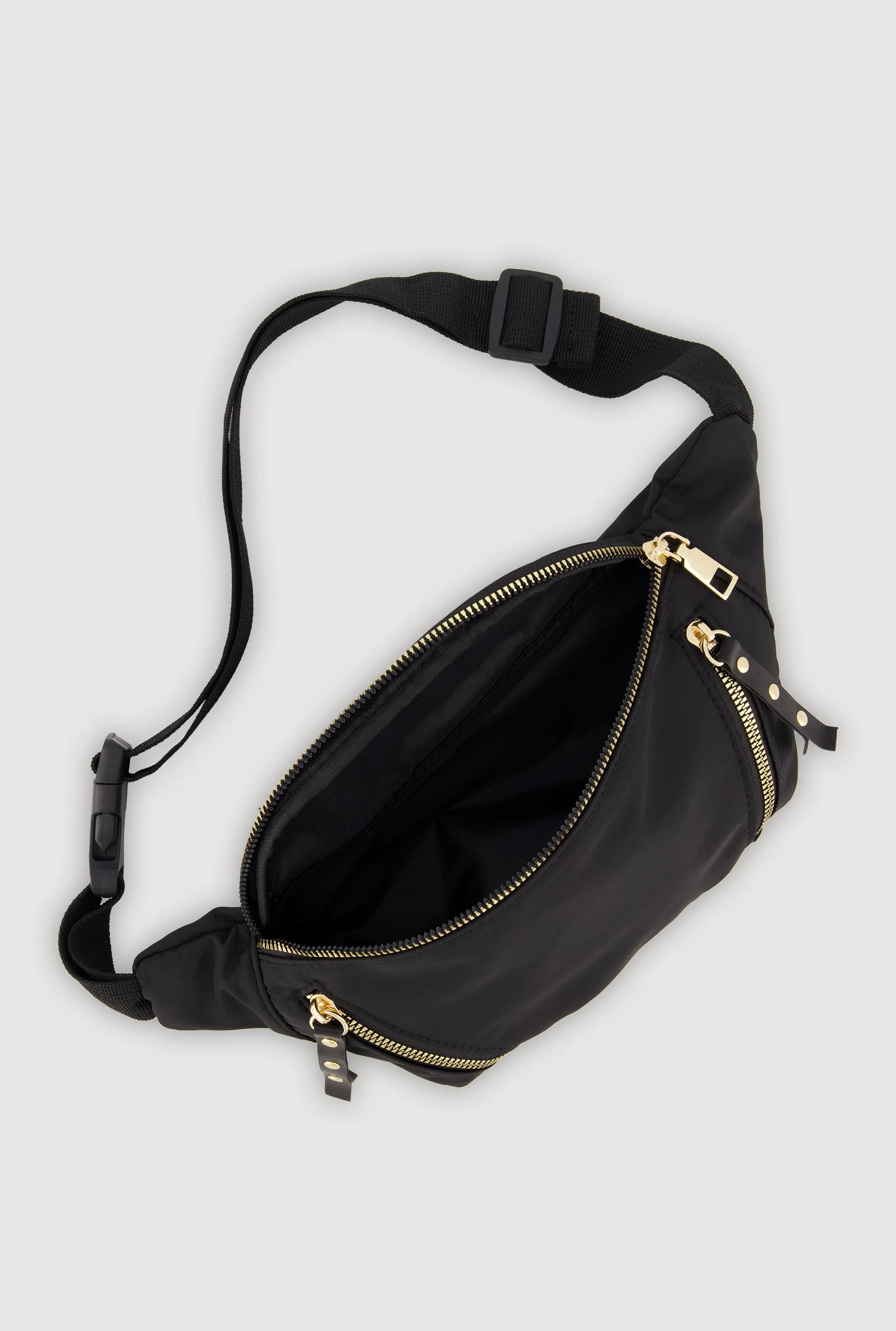 Metallic Zipper Detail Nylon Fanny Pack sold by Rainbow product image thumbnail 4