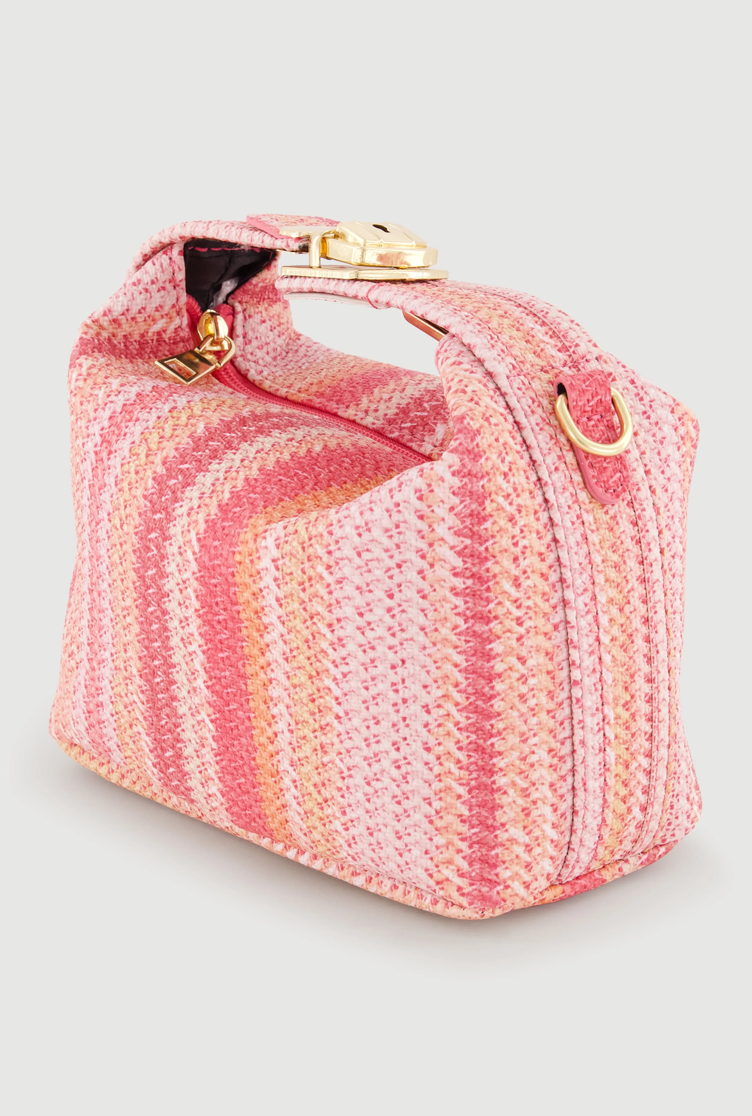 Striped Raffia Print Convertible Crossbody Bag sold by Rainbow product image thumbnail 3