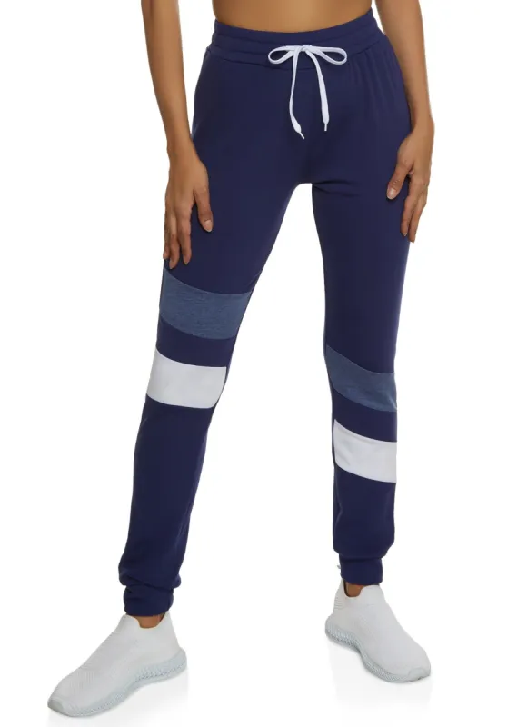 Stripe Detail Drawstring Waist Joggers sold by Rainbow