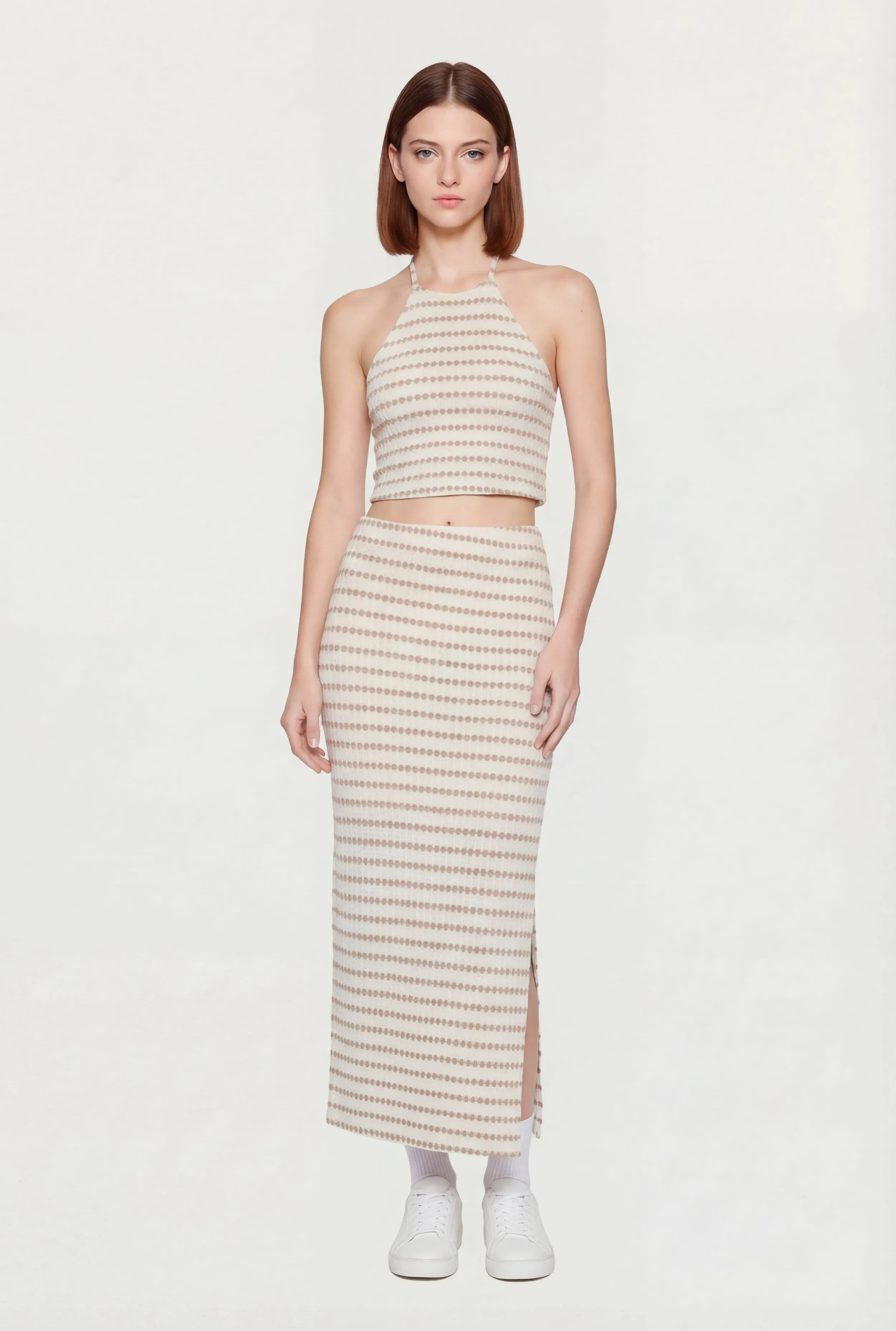 Geometric Striped Maxi Skirt sold by Rainbow product image thumbnail 4
