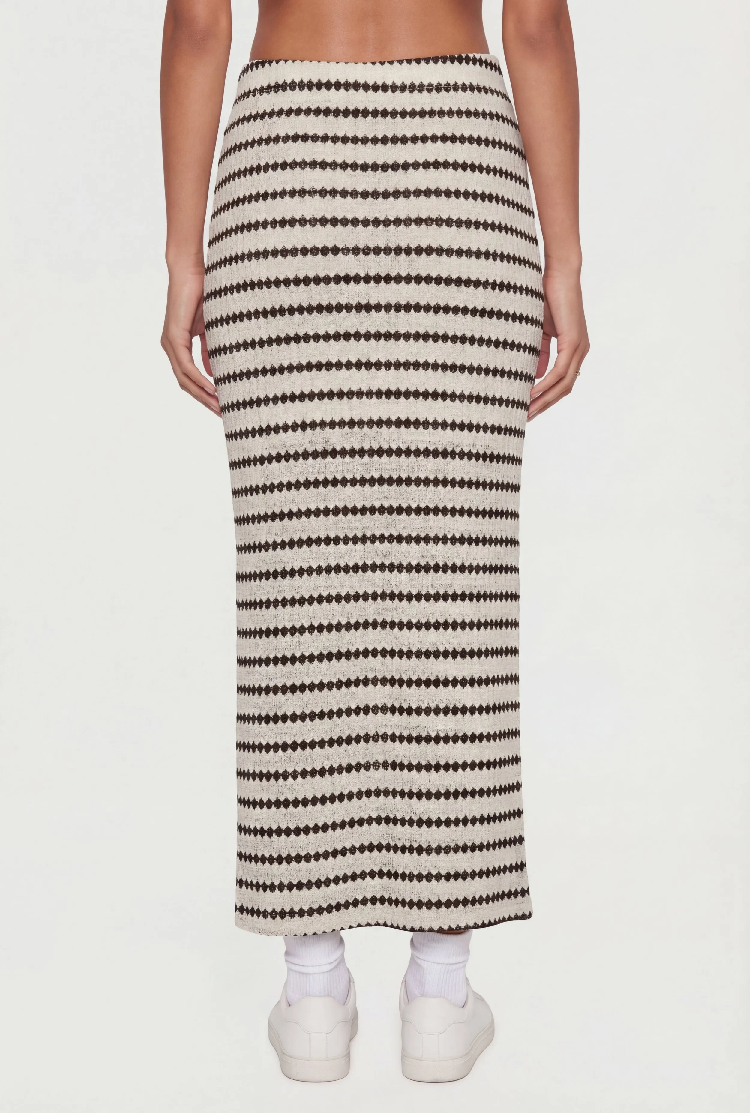 Geometric Striped Maxi Skirt sold by Rainbow product image thumbnail 5