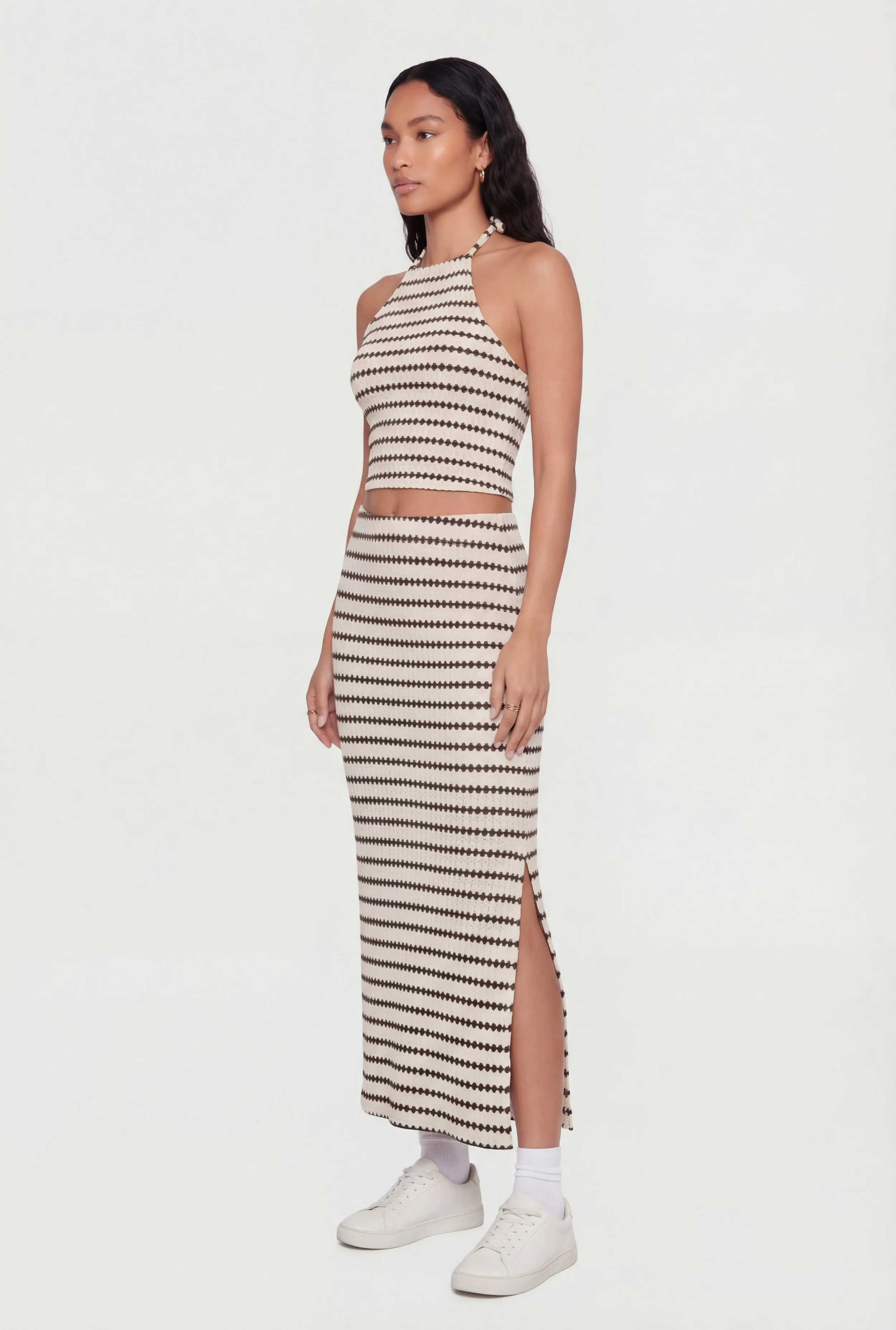 Geometric Striped Maxi Skirt sold by Rainbow product image thumbnail 2