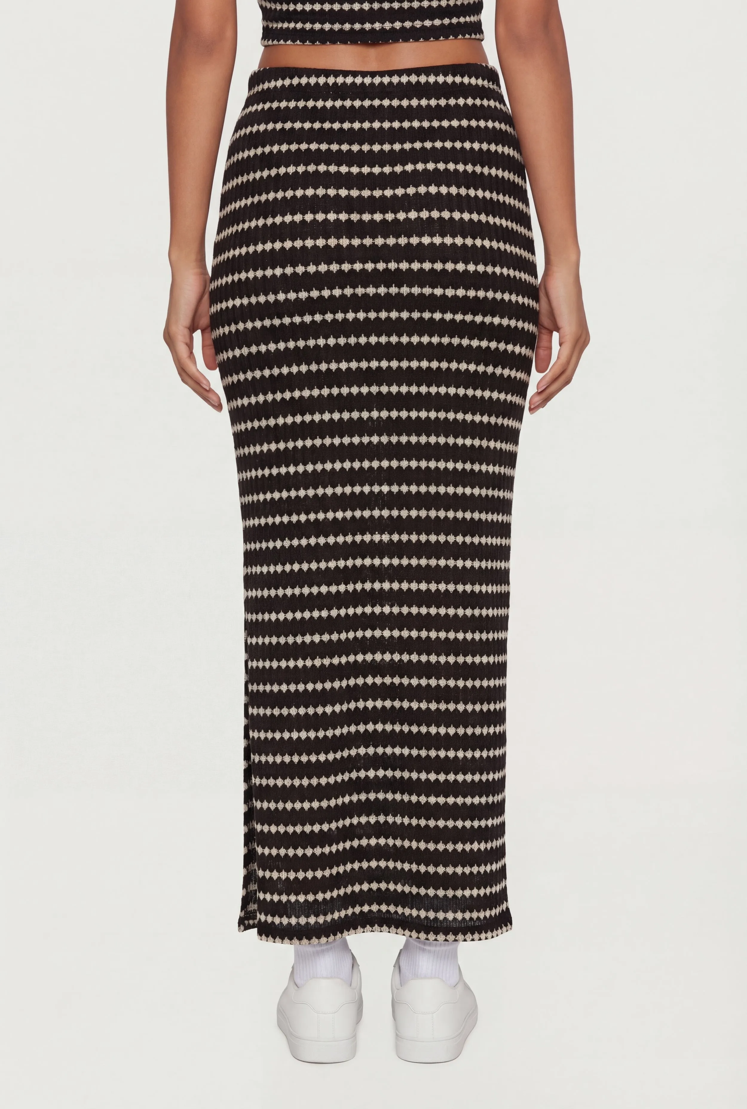 Geometric Striped Maxi Skirt sold by Rainbow product image thumbnail 5