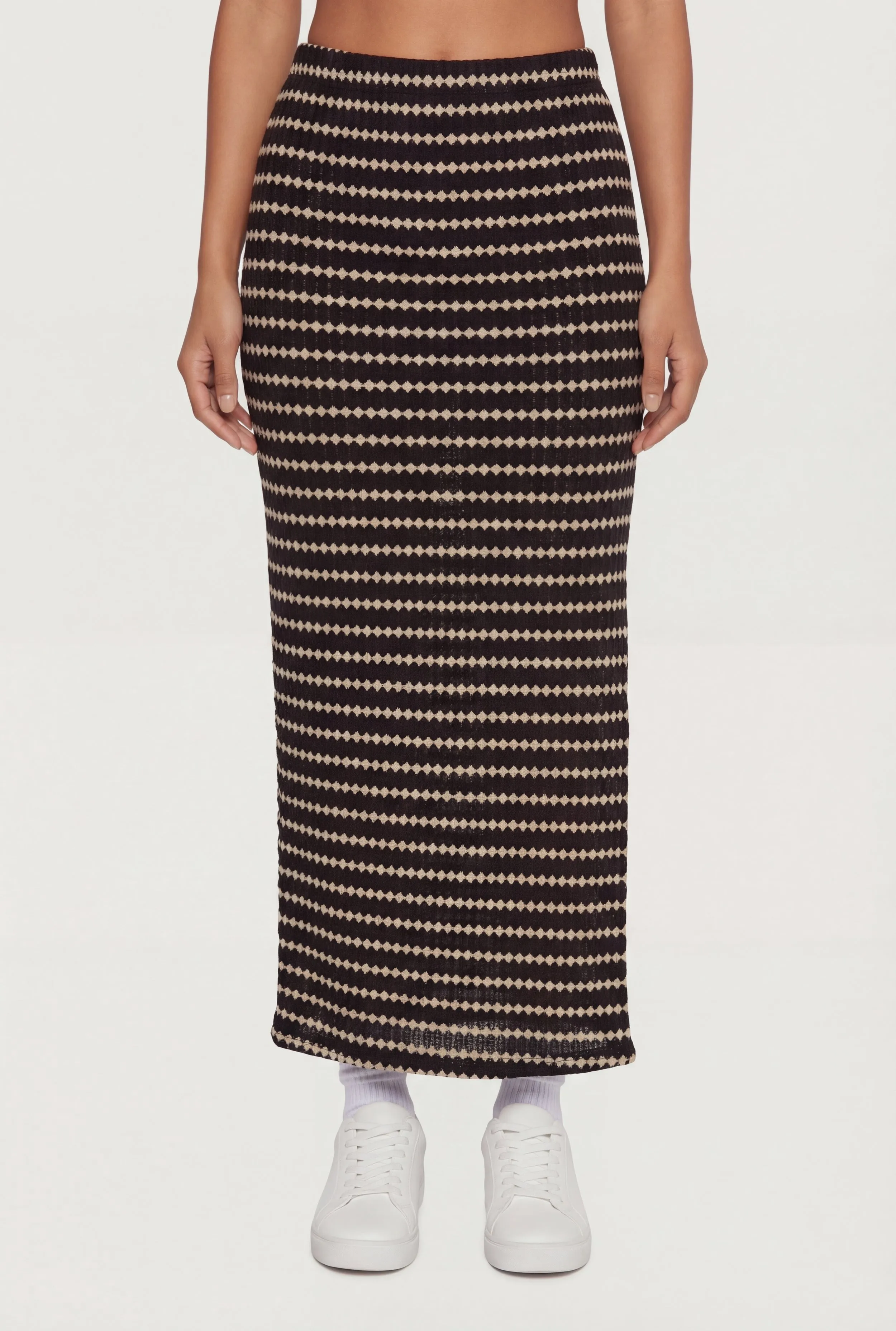 Geometric Striped Maxi Skirt sold by Rainbow product image thumbnail 3