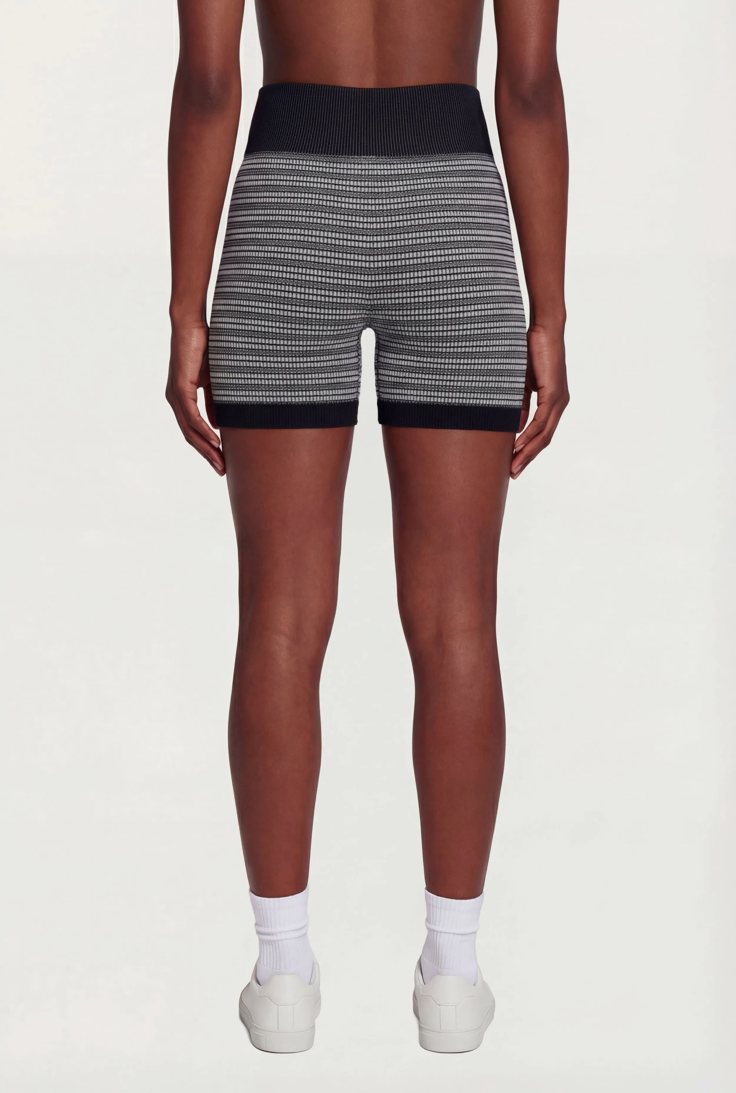 Striped Seamless High Waisted Bike Shorts sold by Rainbow product image thumbnail 5