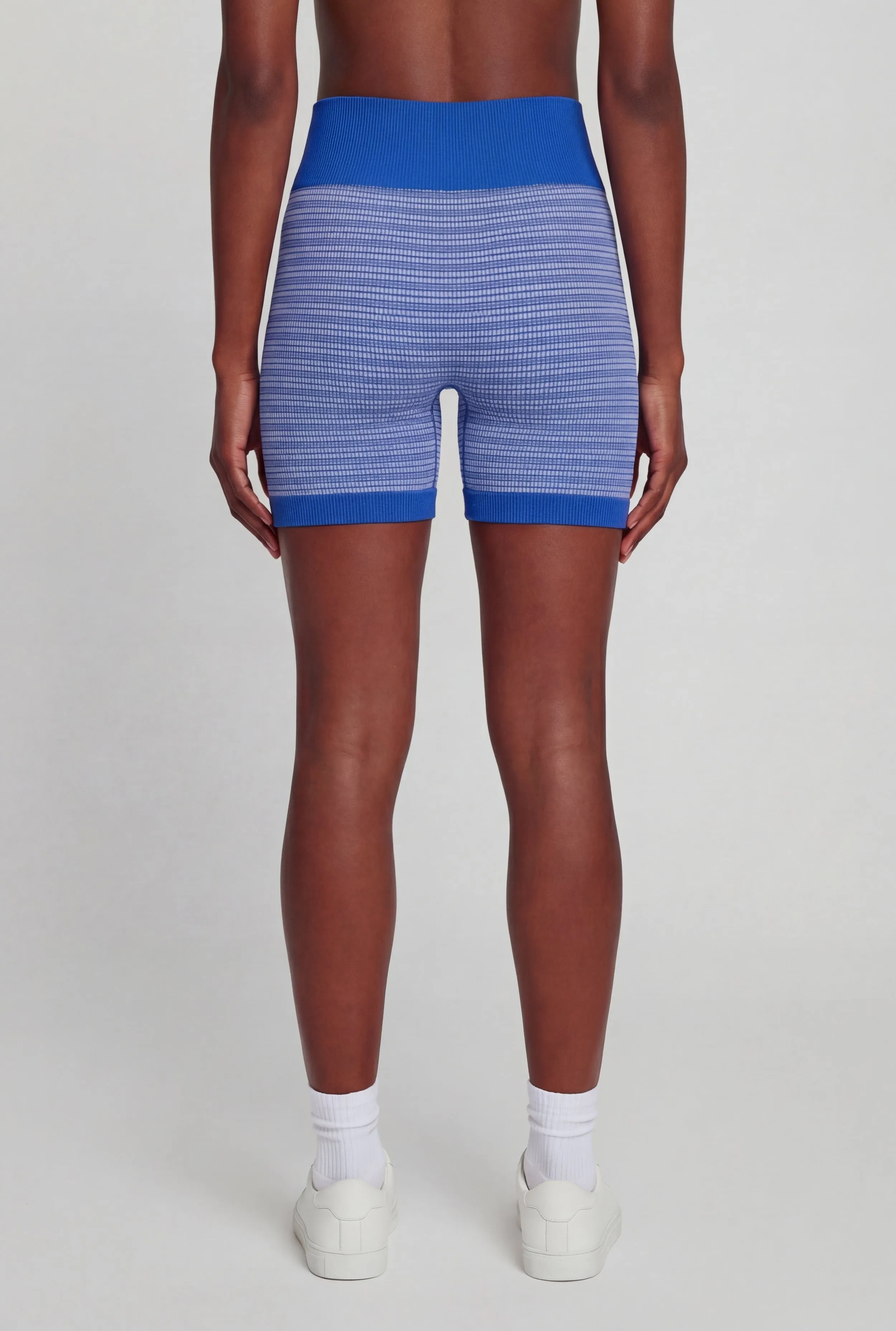 Striped Seamless High Waisted Bike Shorts sold by Rainbow product image thumbnail 5