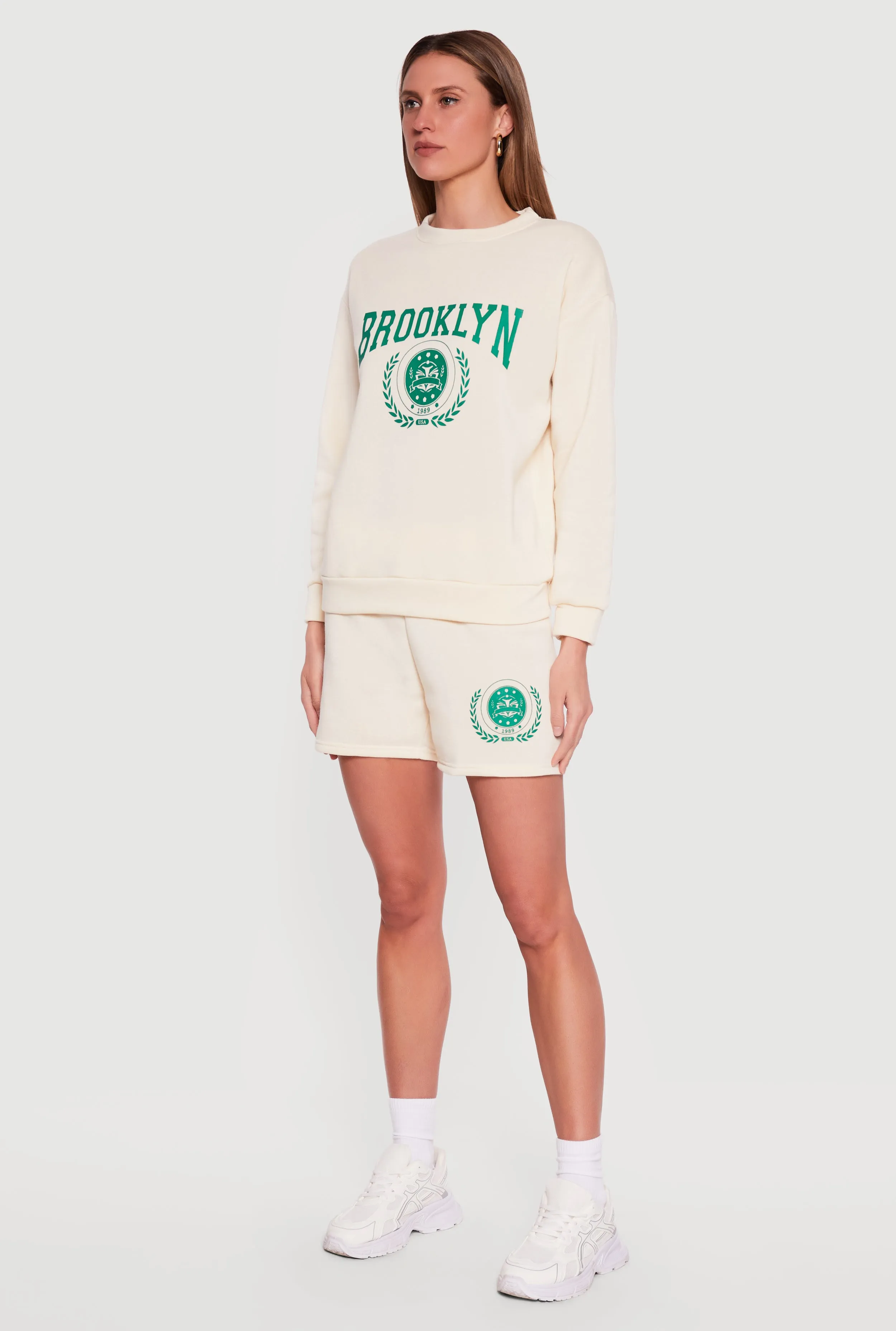 Brooklyn 1989 USA Graphic Crew Neck Sweatshirt sold by Rainbow product image thumbnail 3