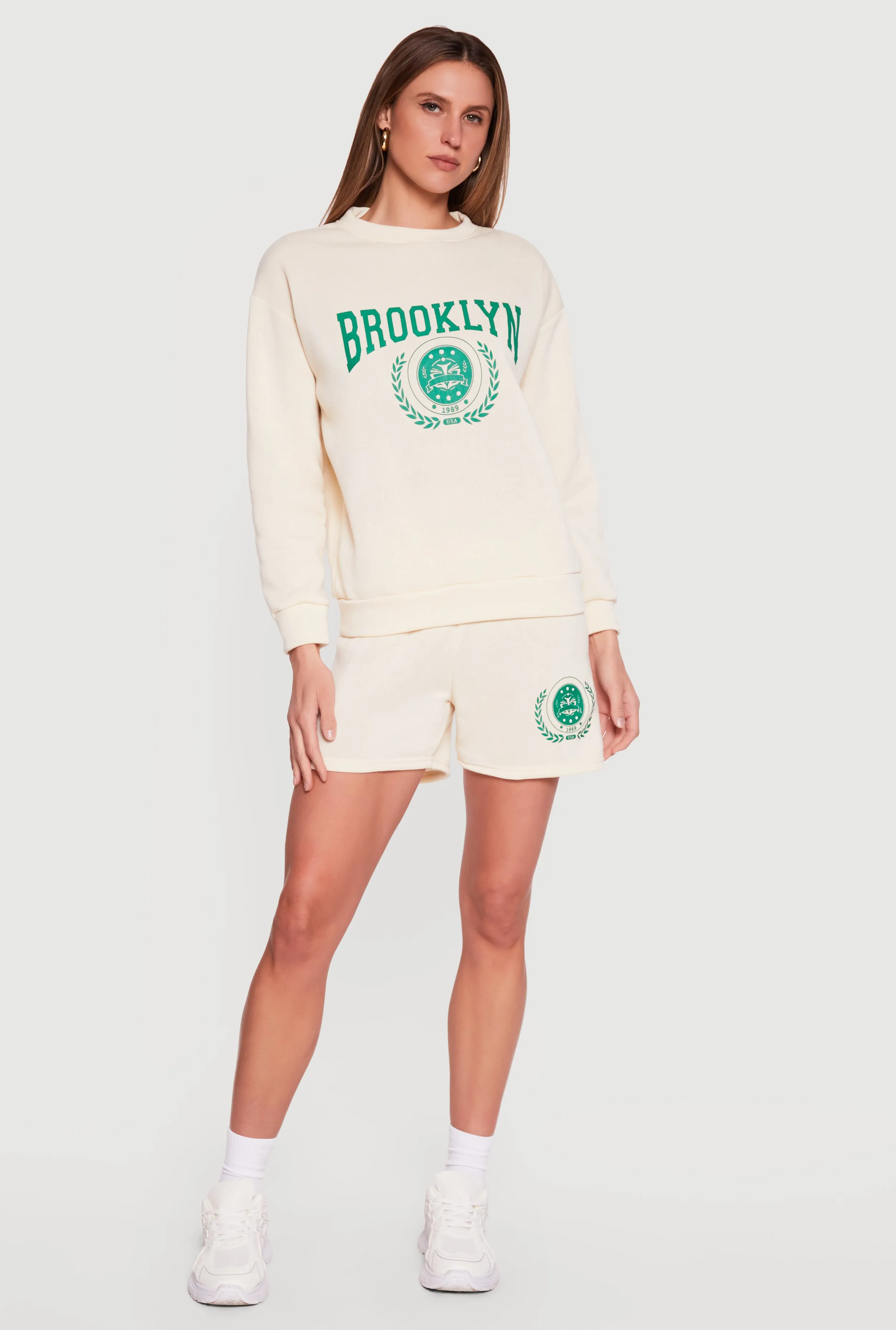 Brooklyn 1989 USA Graphic Crew Neck Sweatshirt sold by Rainbow product image thumbnail 2