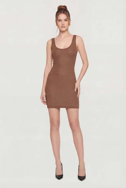 Rhinestone Studded Tank Mini Dress made by Daisy