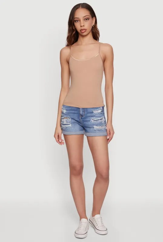 Scoop Neck Solid Cami made by Ambiance