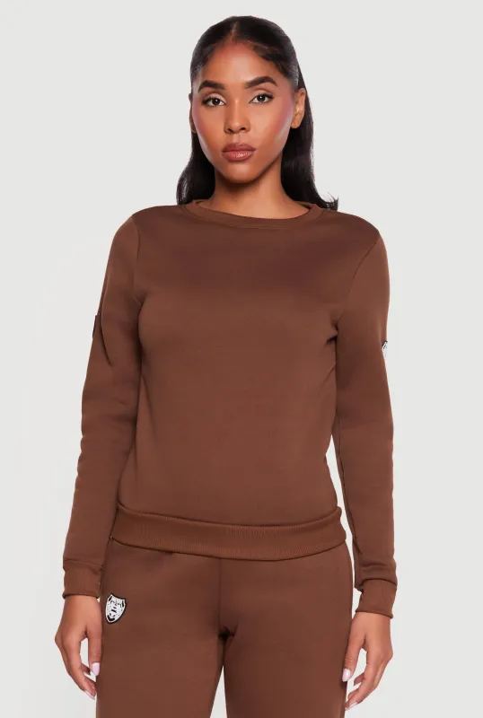 Brooklyn Fleece Crew Neck Pullover Sweatshirt made by Rainbow
