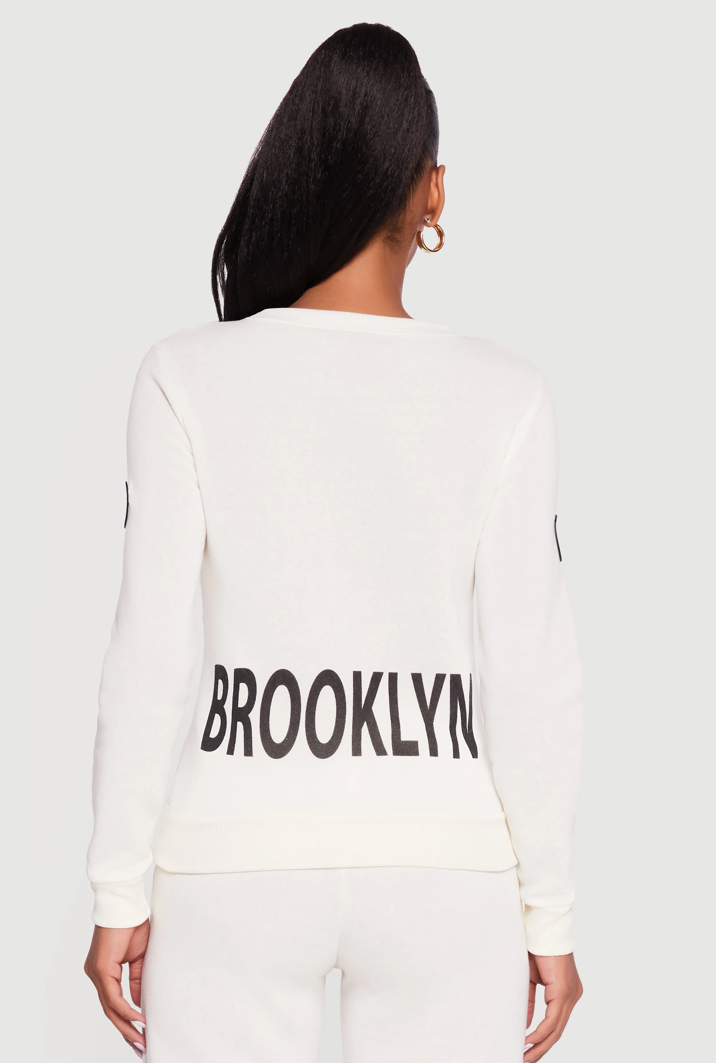 Brooklyn Fleece Crew Neck Pullover Sweatshirt sold by Rainbow product image thumbnail 5