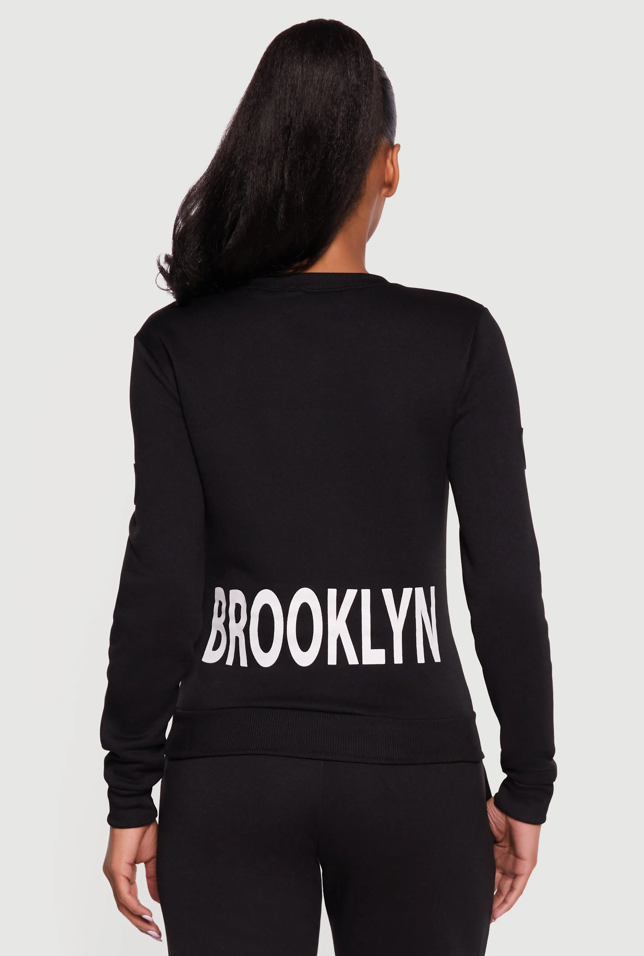 Brooklyn Fleece Crew Neck Pullover Sweatshirt sold by Rainbow product image thumbnail 5