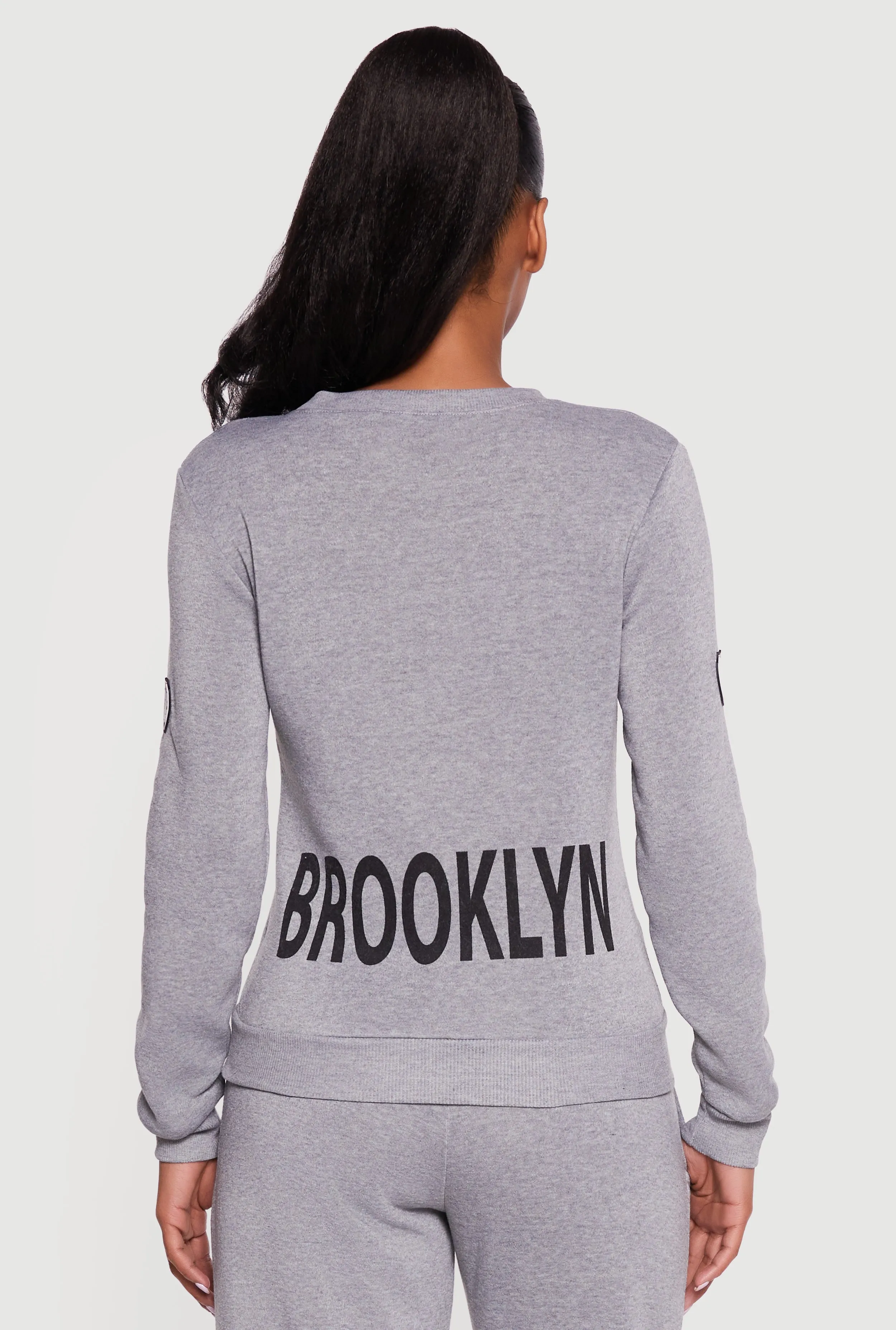 Brooklyn Fleece Crew Neck Pullover Sweatshirt sold by Rainbow product image thumbnail 5