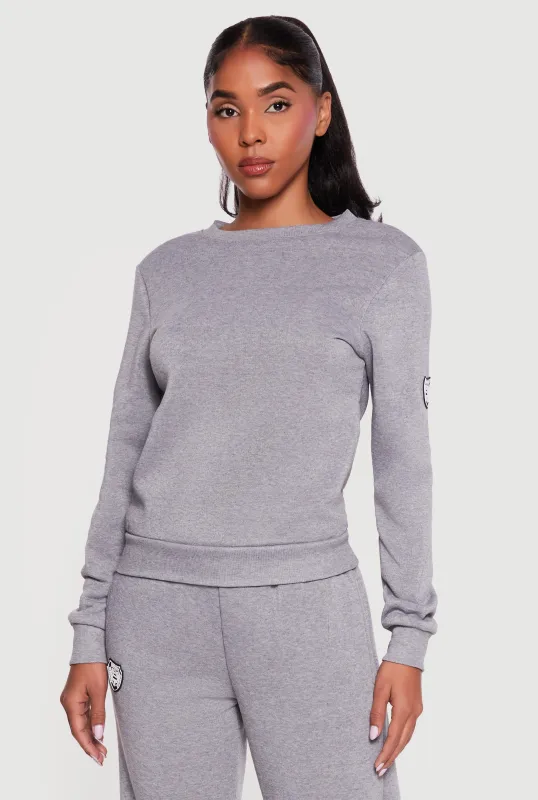 Brooklyn Fleece Crew Neck Pullover Sweatshirt made by Rainbow