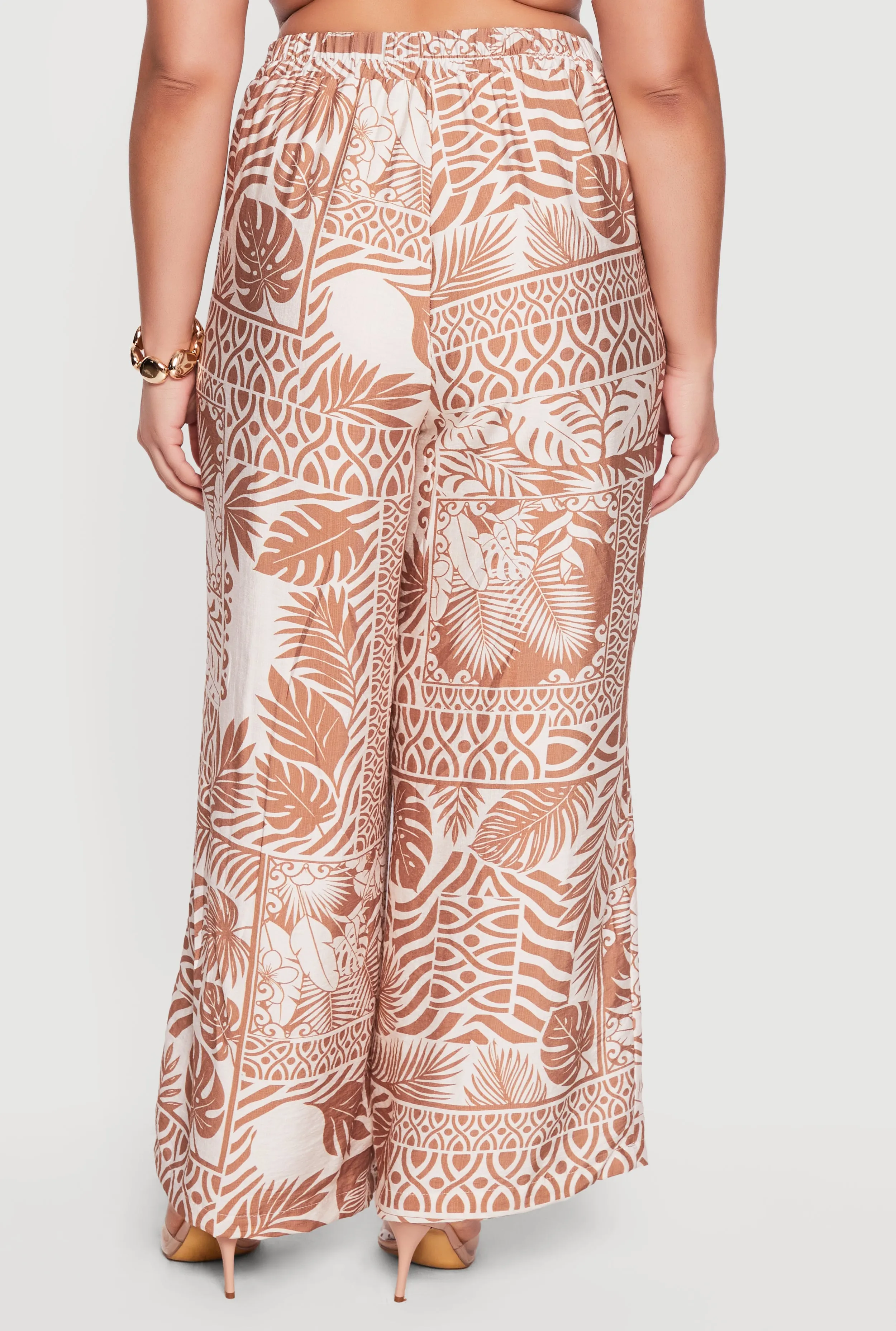 Plus Size Printed Pattern Palazzo Pants sold by Rainbow product image thumbnail 5