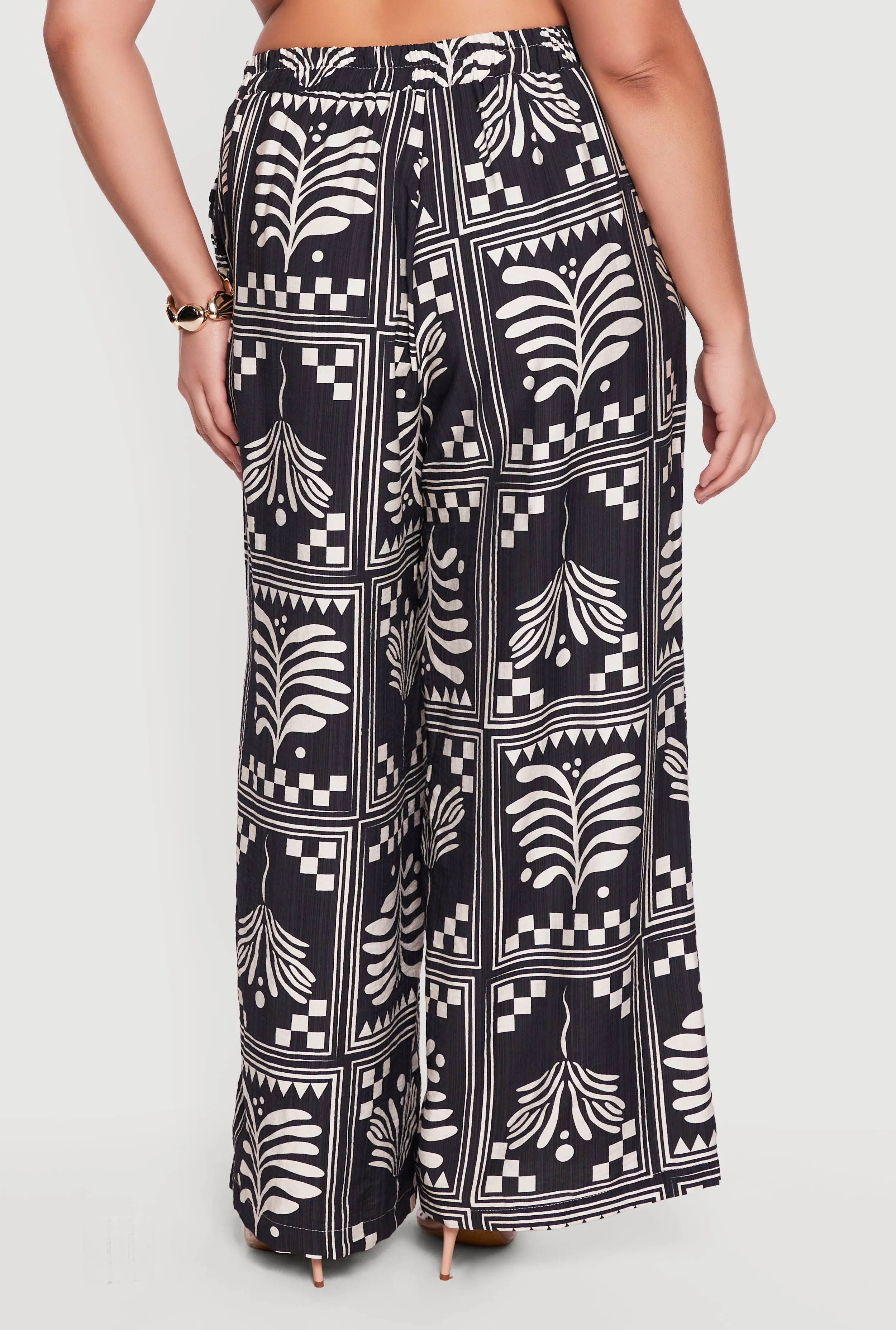Plus Size Printed Pattern Palazzo Pants sold by Rainbow product image thumbnail 5