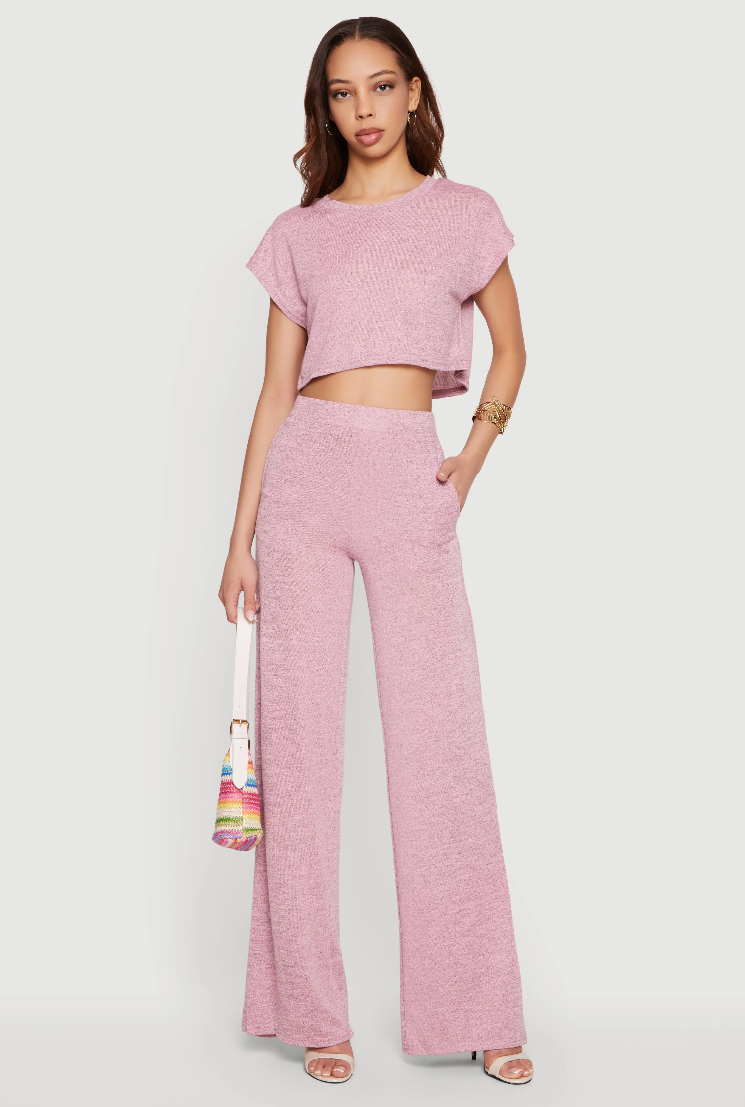 Brushed Knit Pull On Pants sold by Rainbow