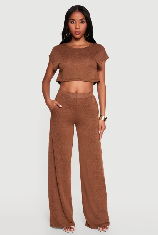 Brushed Knit Pull On Pants made by Daisy