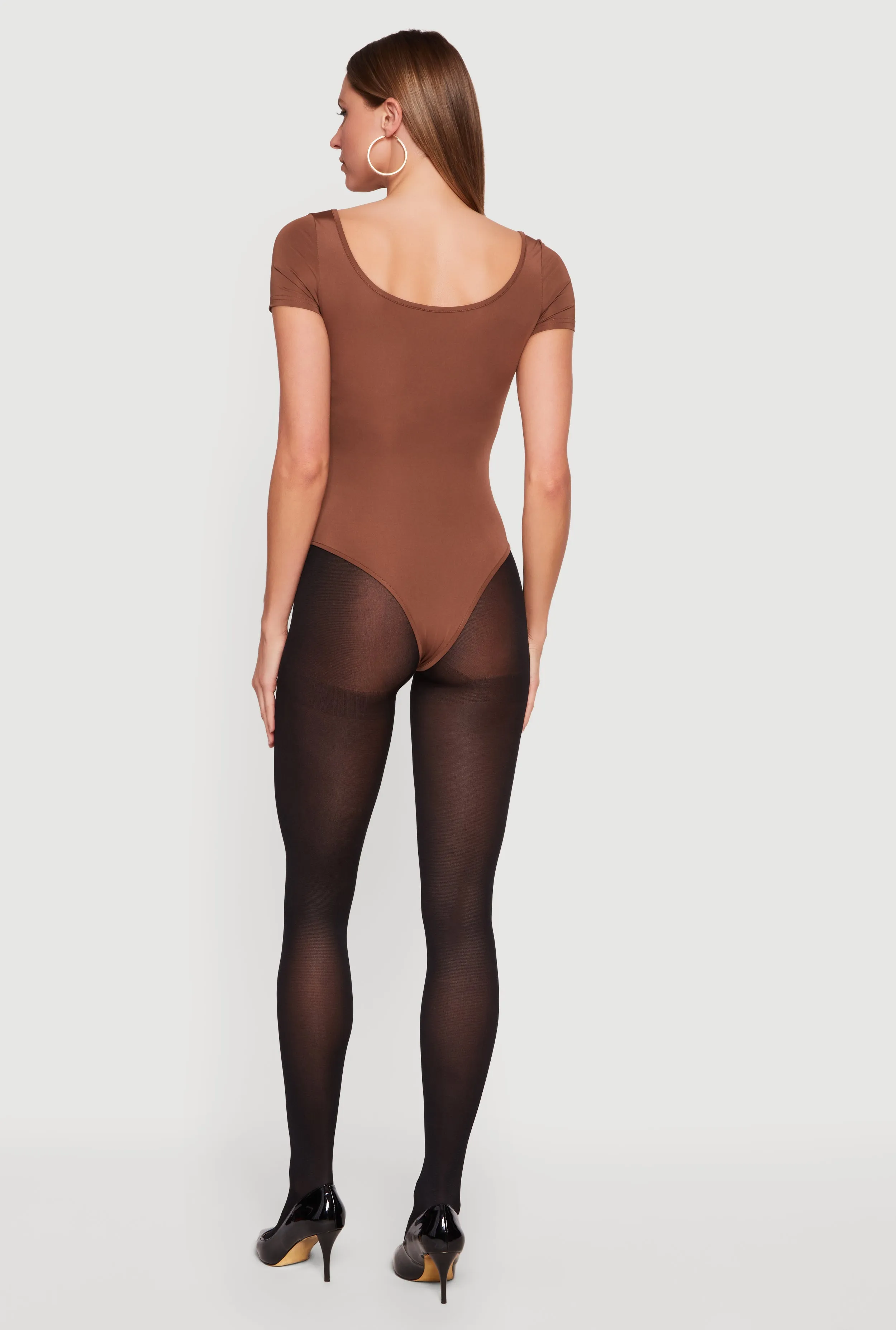 Scoop Neck Short Sleeve Bodysuit sold by Rainbow product image thumbnail 5