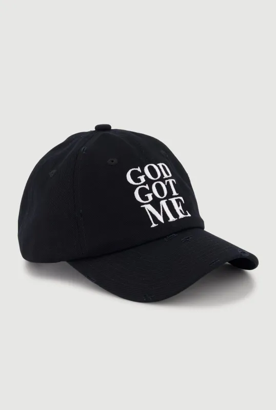 God Got Me Baseball Cap made by Rainbow
