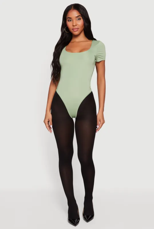 Short Sleeve Scoop Neck Bodysuit made by Daisy