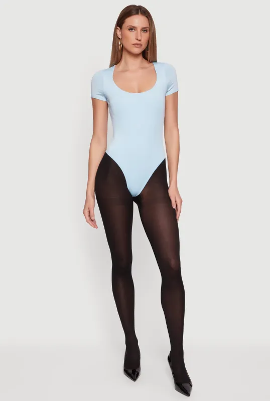 Short Sleeve Scoop Neck Bodysuit made by Daisy