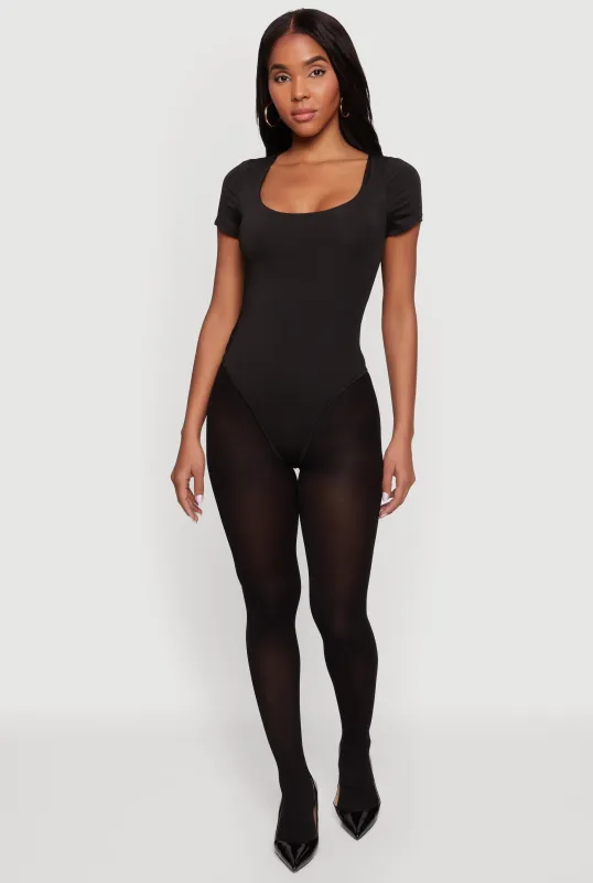 Short Sleeve Scoop Neck Bodysuit made by Daisy
