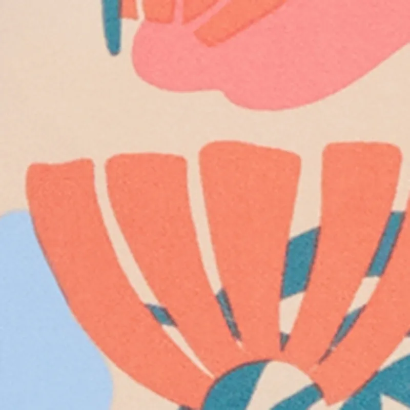 Tropical Print Tie Waist Belt Button Front Shirt Dress sold by Rainbow product image thumbnail 4