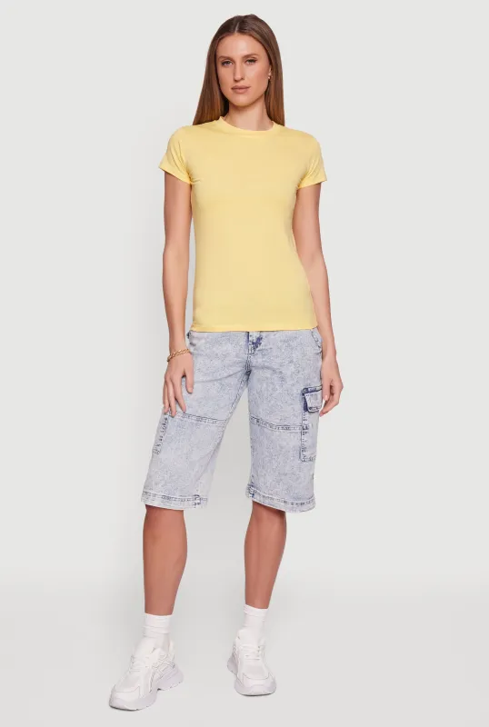 Short Sleeve Crew Neck Tee made by Rainbow