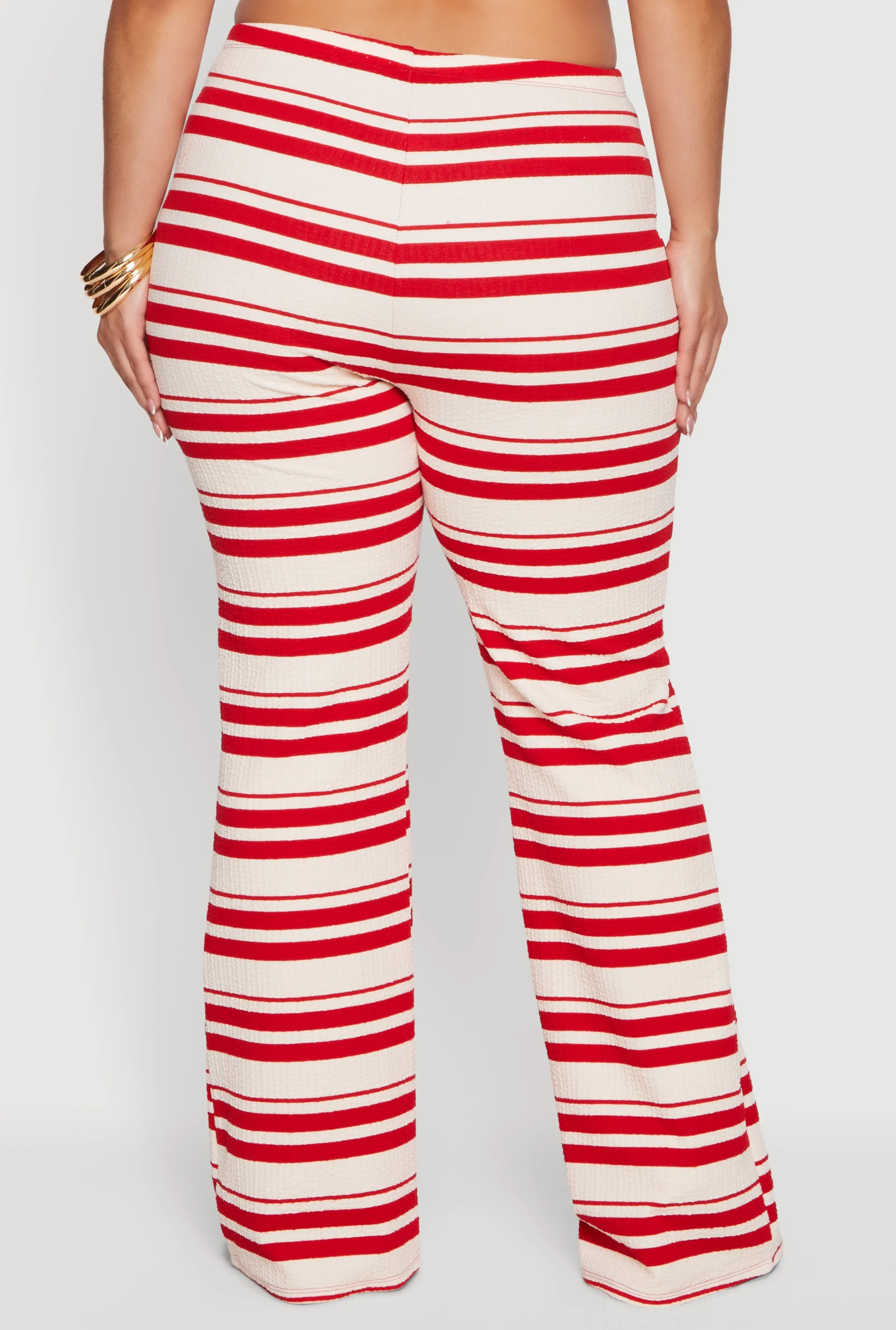 Plus Size Striped High Waisted Pants sold by Rainbow product image thumbnail 5