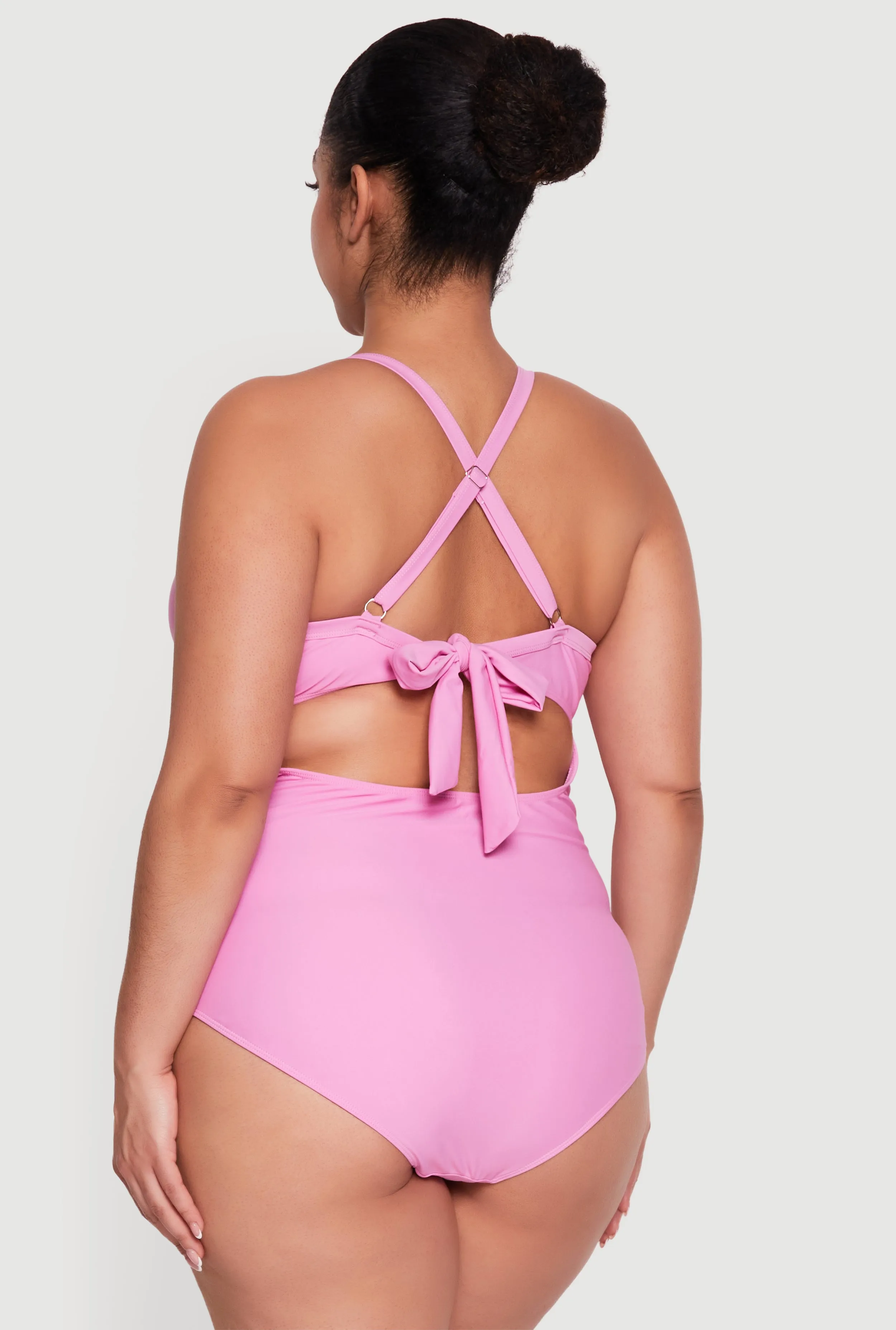 Plus Size Cut Out One Piece Swimsuit sold by Rainbow product image thumbnail 5
