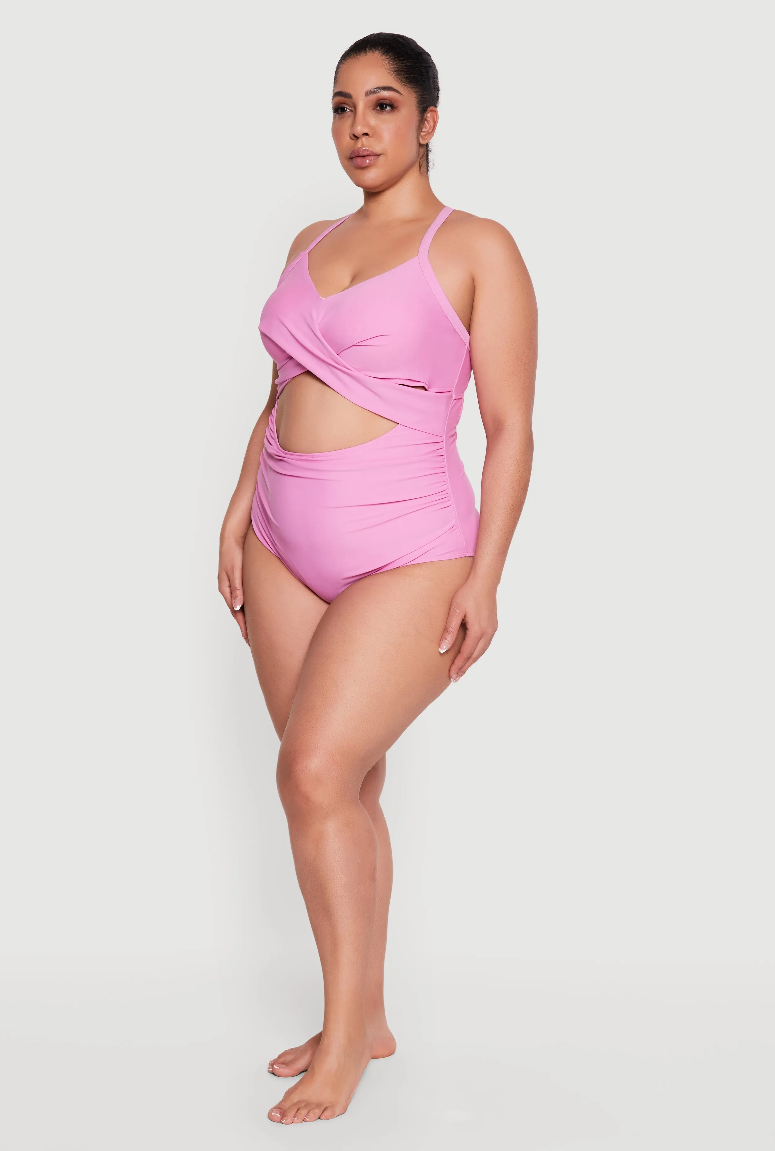 Plus Size Cut Out One Piece Swimsuit sold by Rainbow product image thumbnail 3
