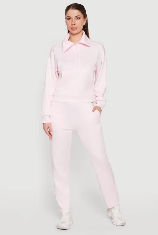 Solid Straight Leg Active Pants made by Rainbow
