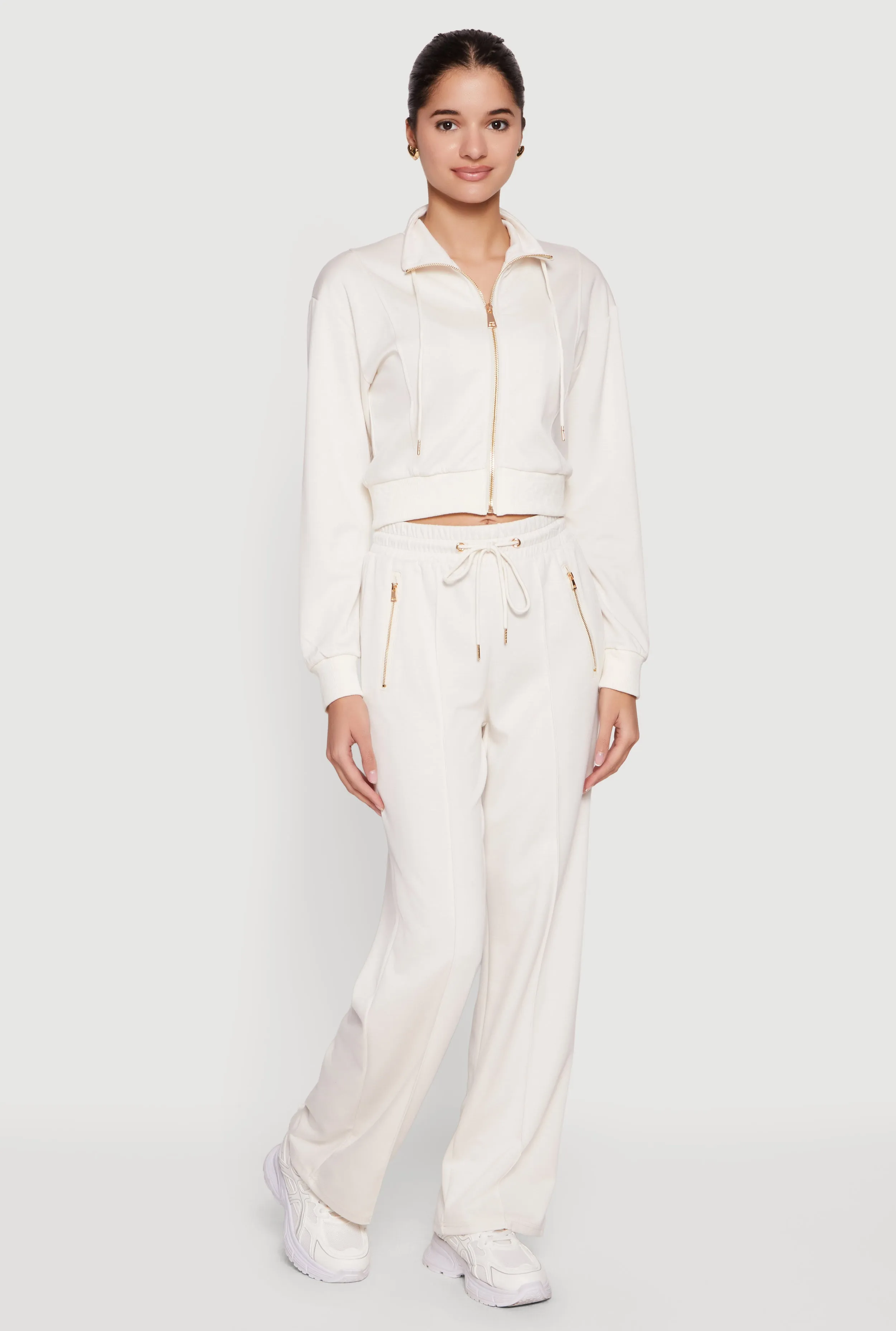 Zipper Detail Straight Leg Sweatpants sold by Rainbow product image thumbnail 3